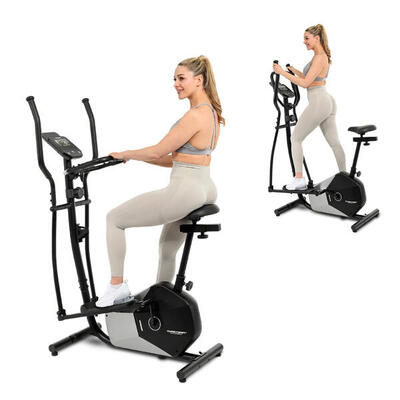 Crosstrainer & hometrainer 2in1 hybride. hartslagsensoren. tablethouder. ct 6