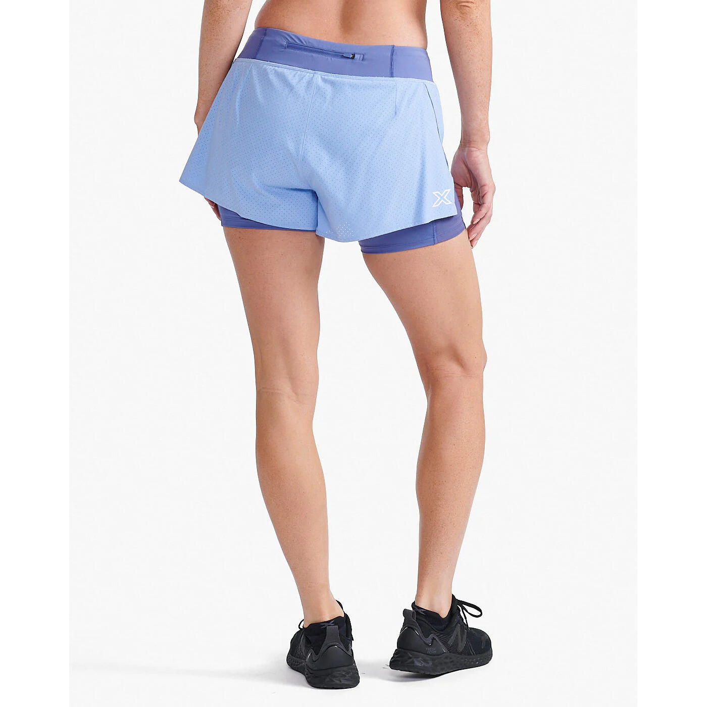 2xu - Short Femme 2xu Aero 4" - Shorty De Running - Bleu - Decathlon