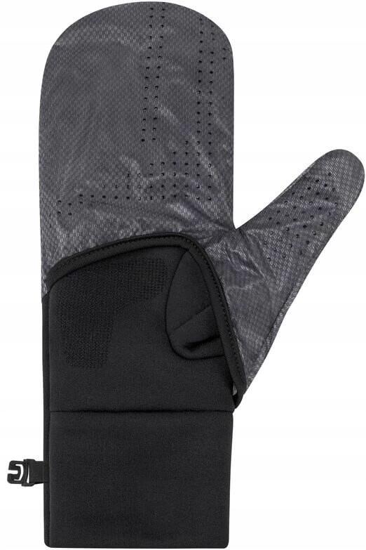 Rękawiczki sportowe ciepłe Pro Run 2w1 unisex czarne Core Run CEP 5/7