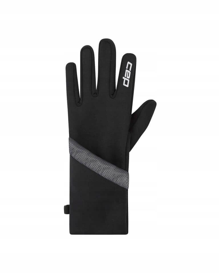 Rękawiczki sportowe ciepłe Pro Run 2w1 unisex czarne Core Run CEP 4/7