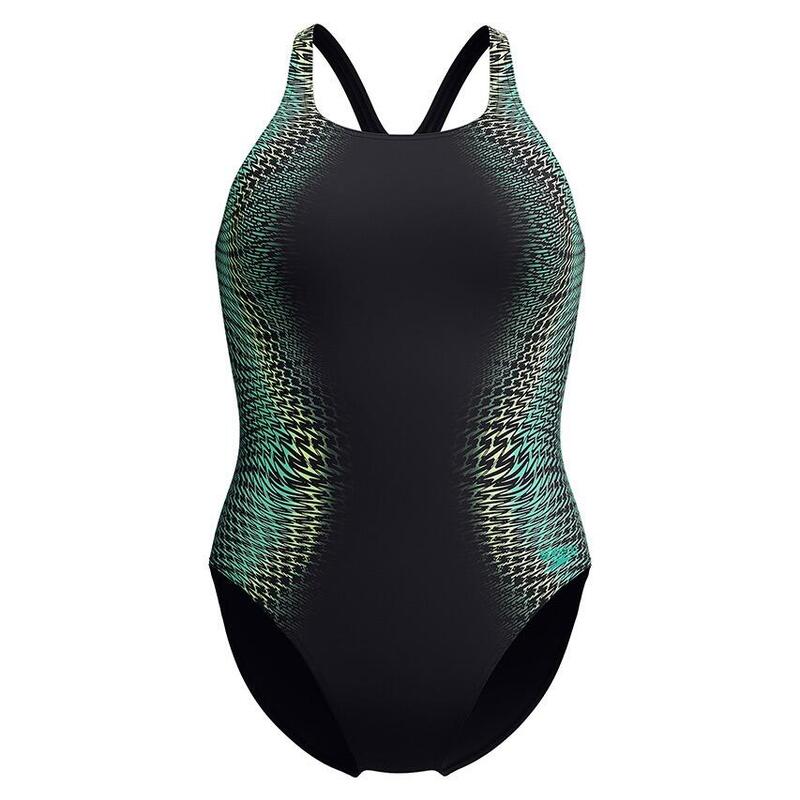 Speedo Badpak Eco Endurance+ Digital Placement Medalist Zwart/Groen