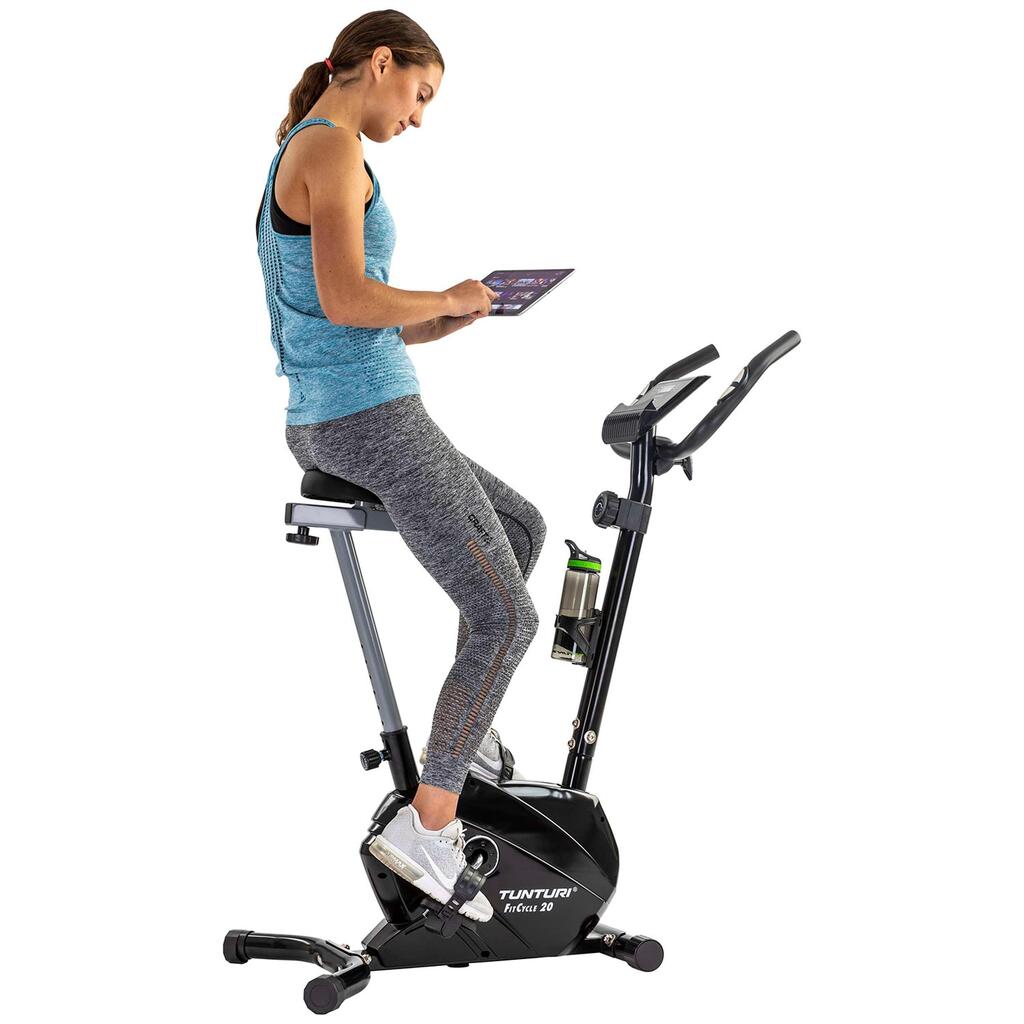 FitCycle 20 Home Trainer - Fitness Bike with 8 Resistance Levels, Tablet Holder
