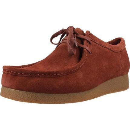 Baskets Clarks Modèle Wallabee Evobt Couleur Bordeaux