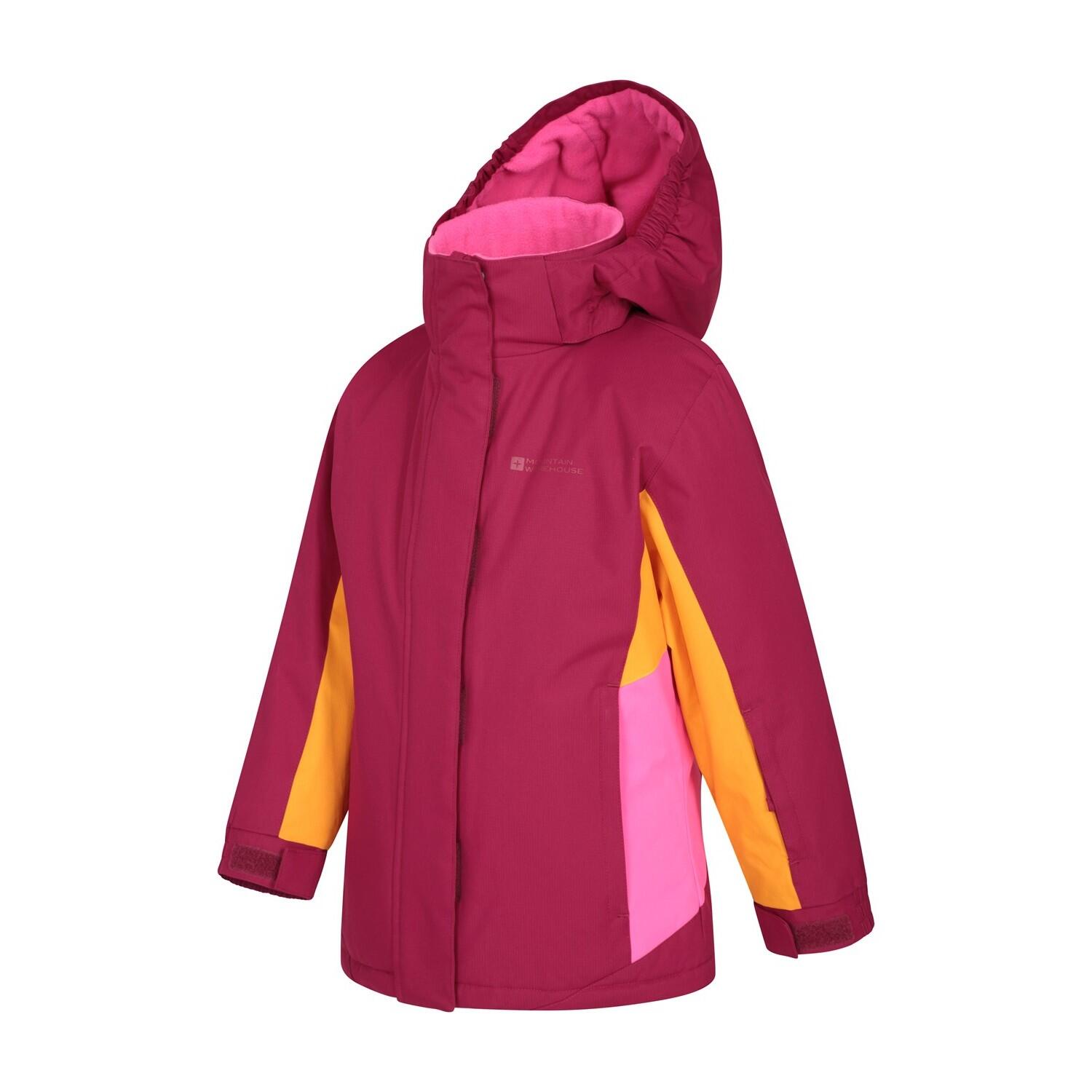 Childrens/Kids Honey Ski Jacket (Berry) 3/4