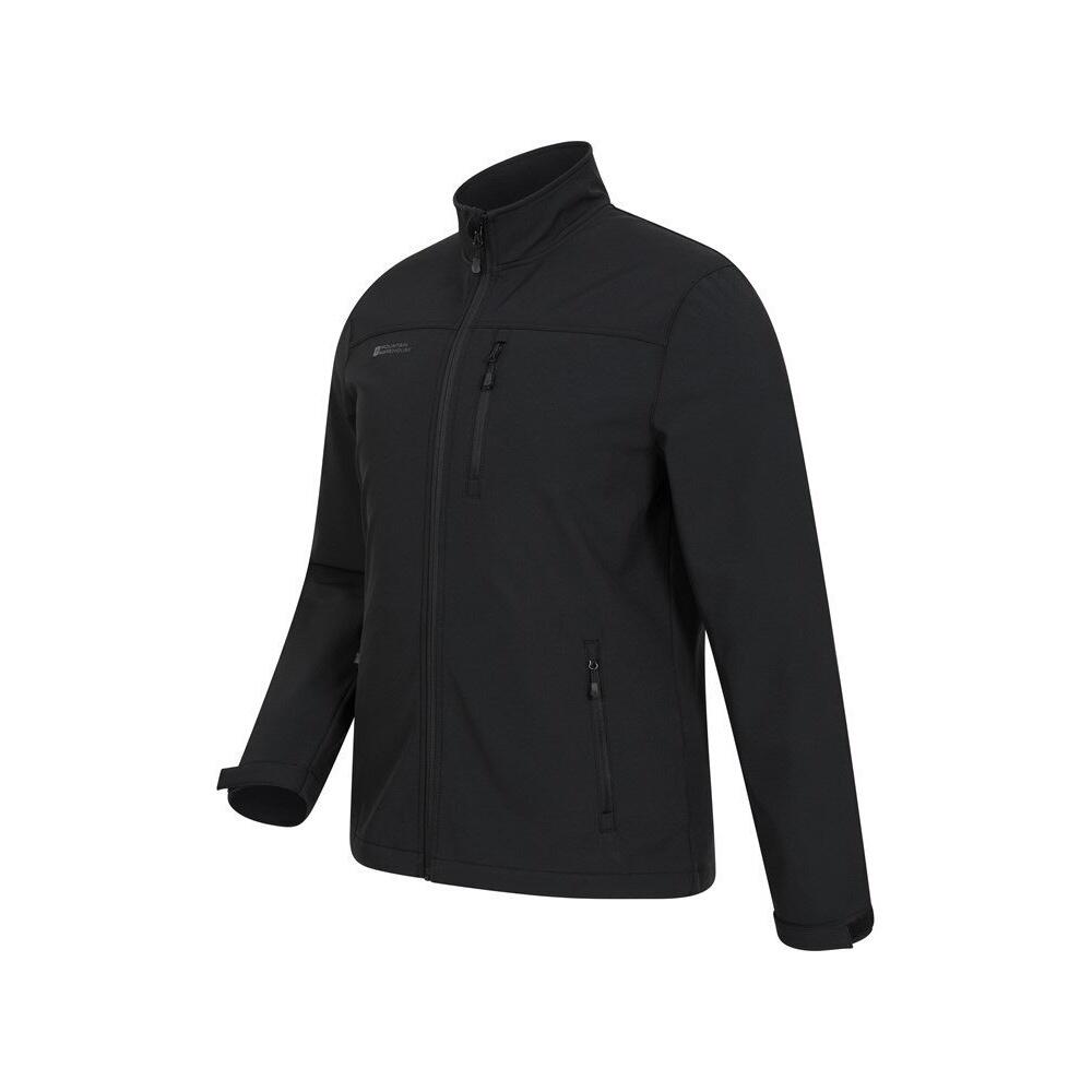 Mens Grasmere Soft Shell Jacket (Black) 3/4