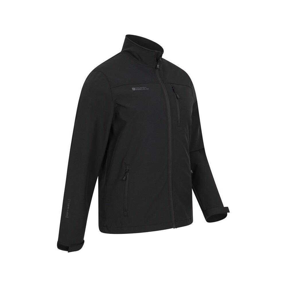 Mens Grasmere Soft Shell Jacket (Black) 4/4