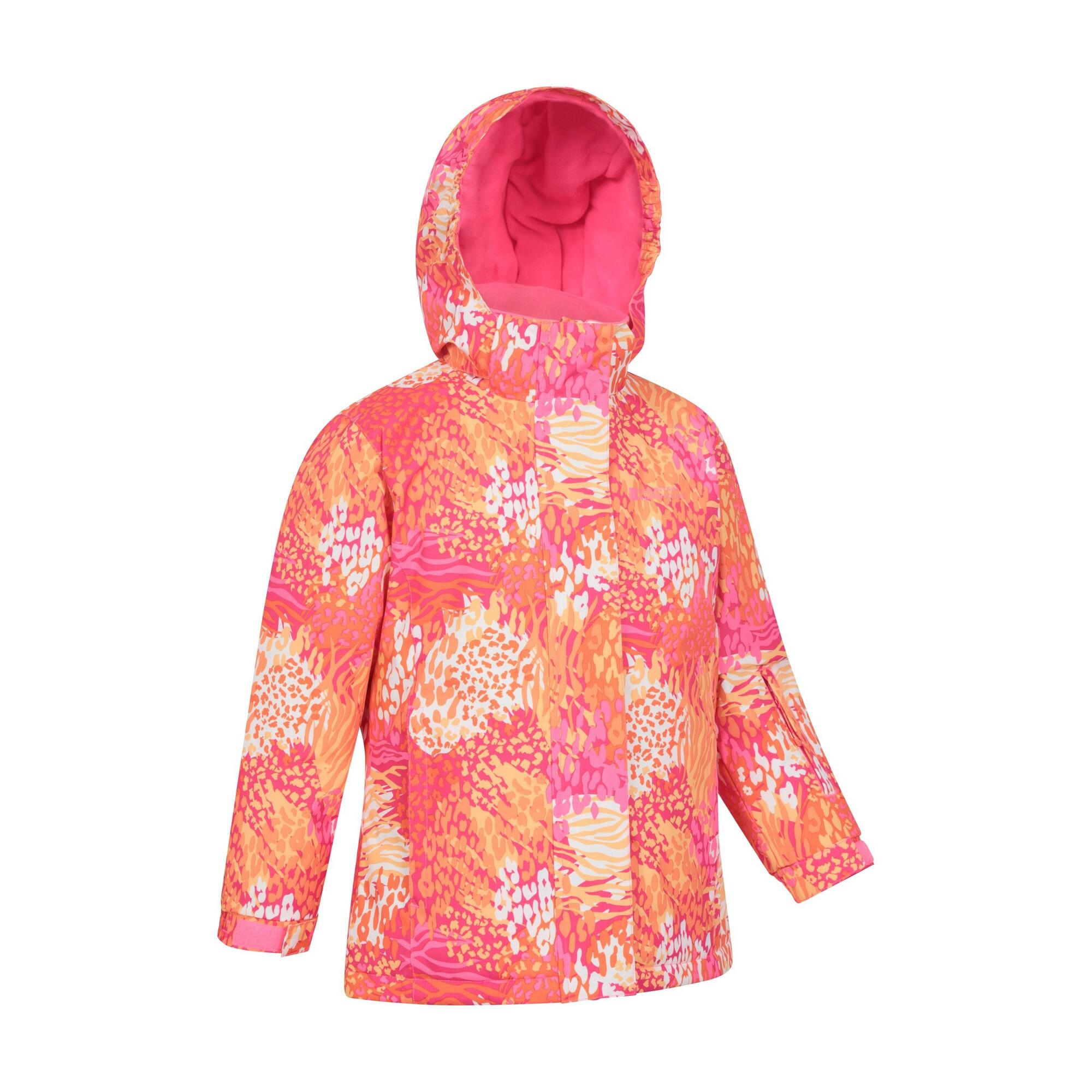 Giacca Da Sci Acquerello Bambini Mountain Warehouse Snowdrop Arancione Acceso 4/4