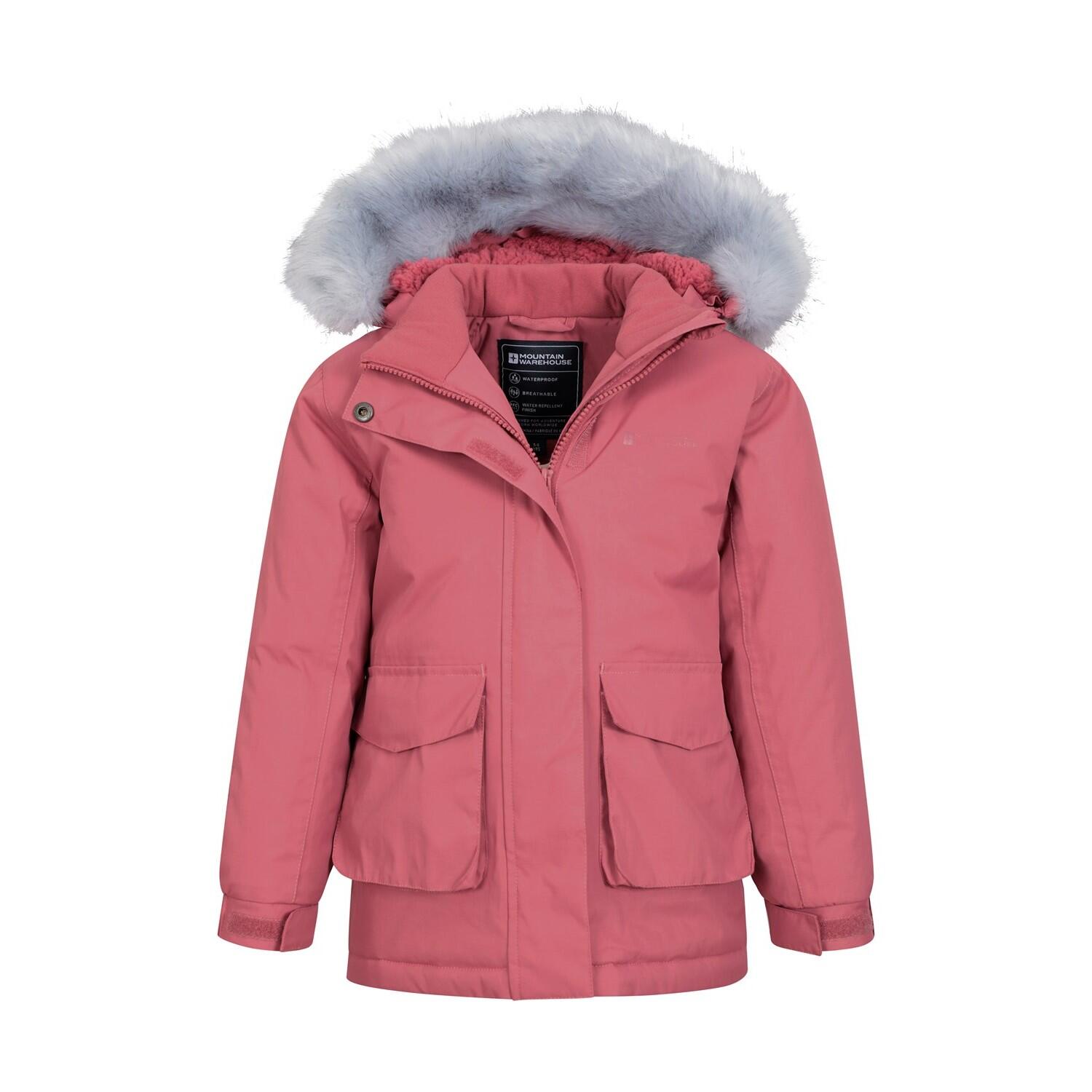 "Ranger" Jacke Wasserbeständig für Kinder Pink 3/4