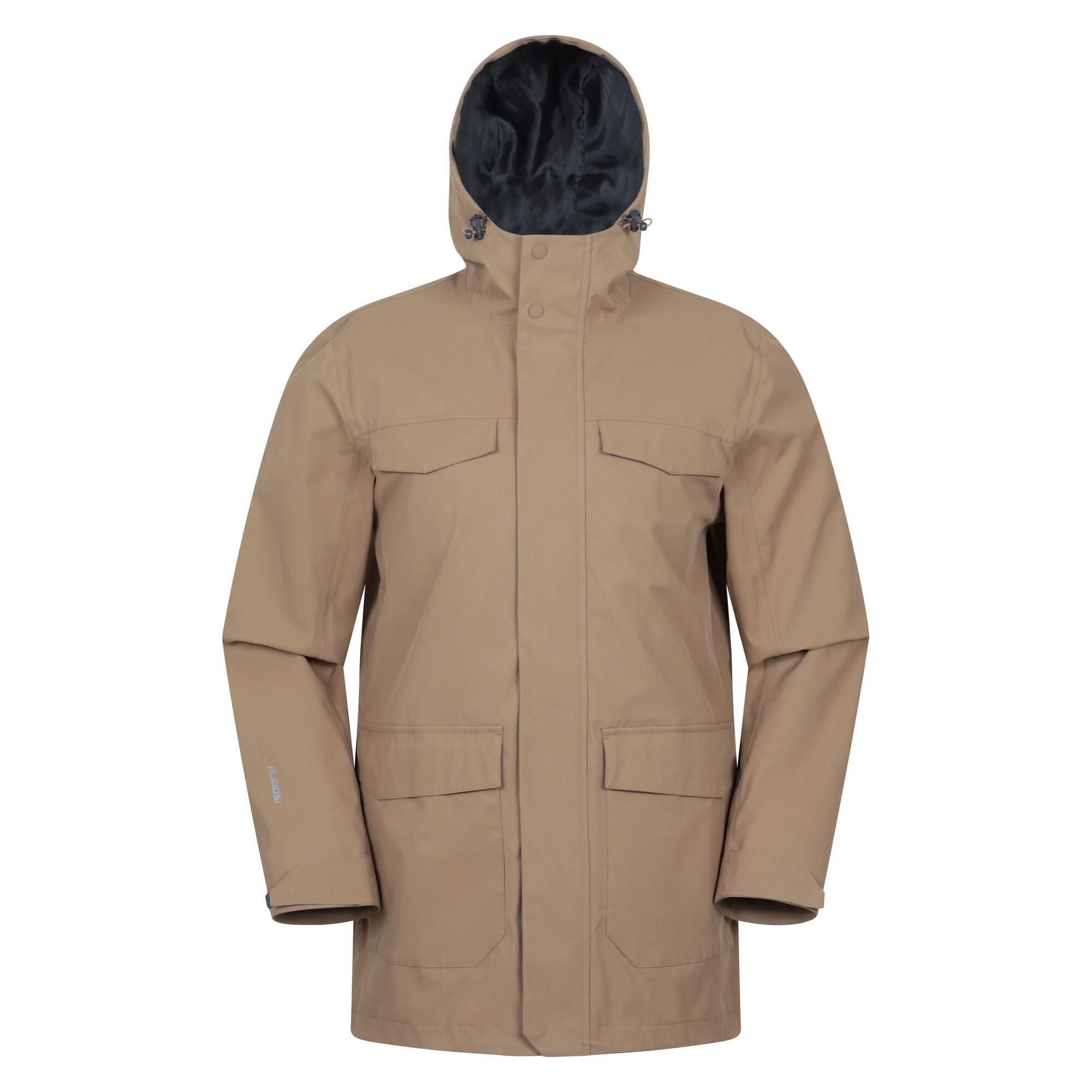 MOUNTAIN WAREHOUSE Giacca Impermeabile Uomo Mountain Warehouse Rushes Marrone Chiaro