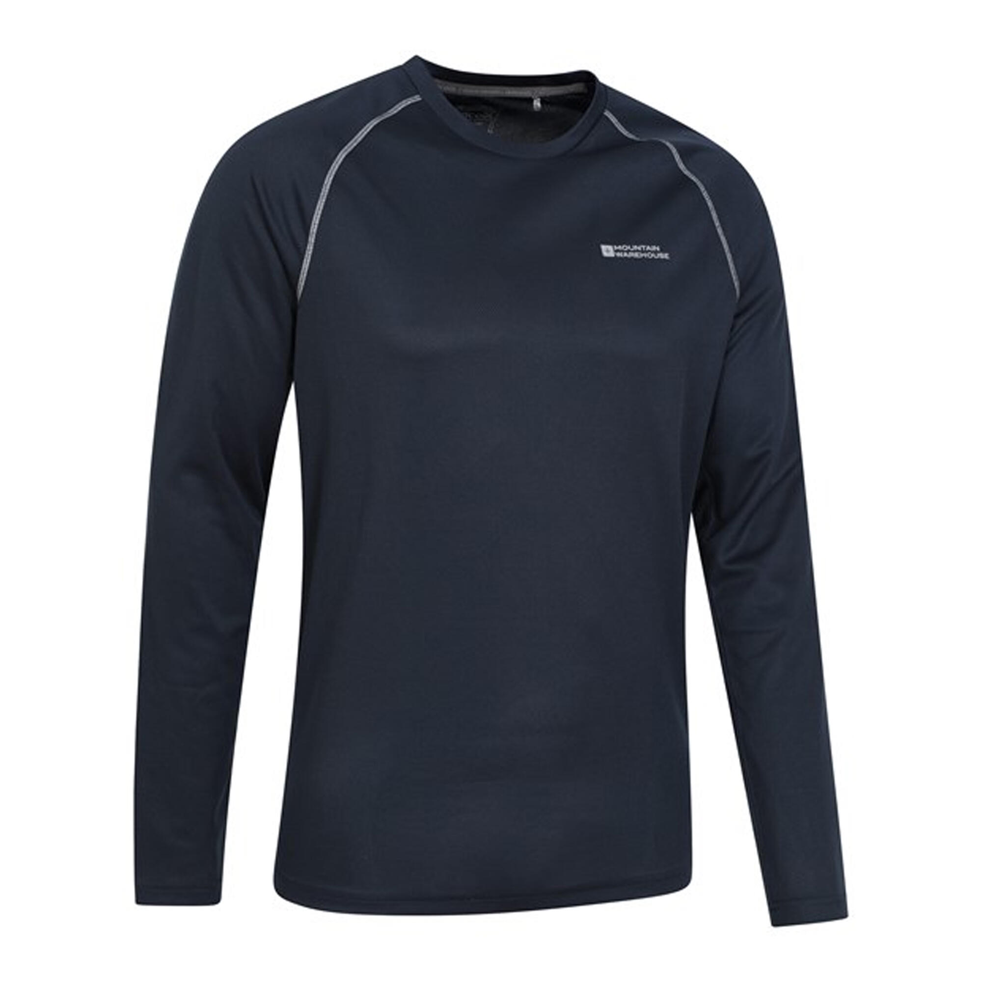 Mens Endurance LongSleeved TShirt (Navy) 4/4