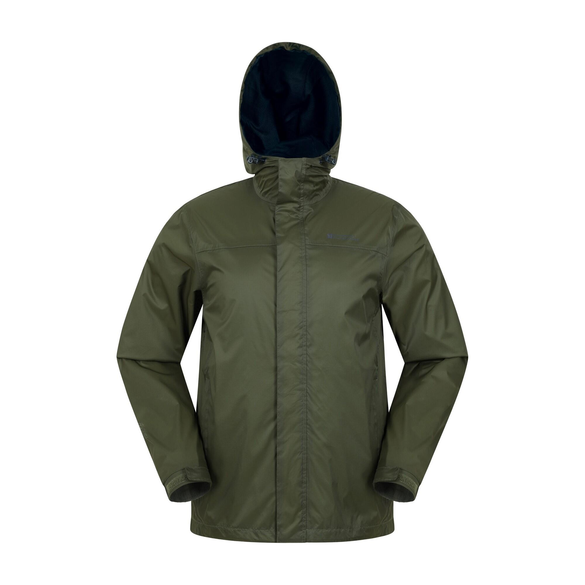 MOUNTAIN WAREHOUSE Mens Torrent Waterproof Jacket (Khaki Green)