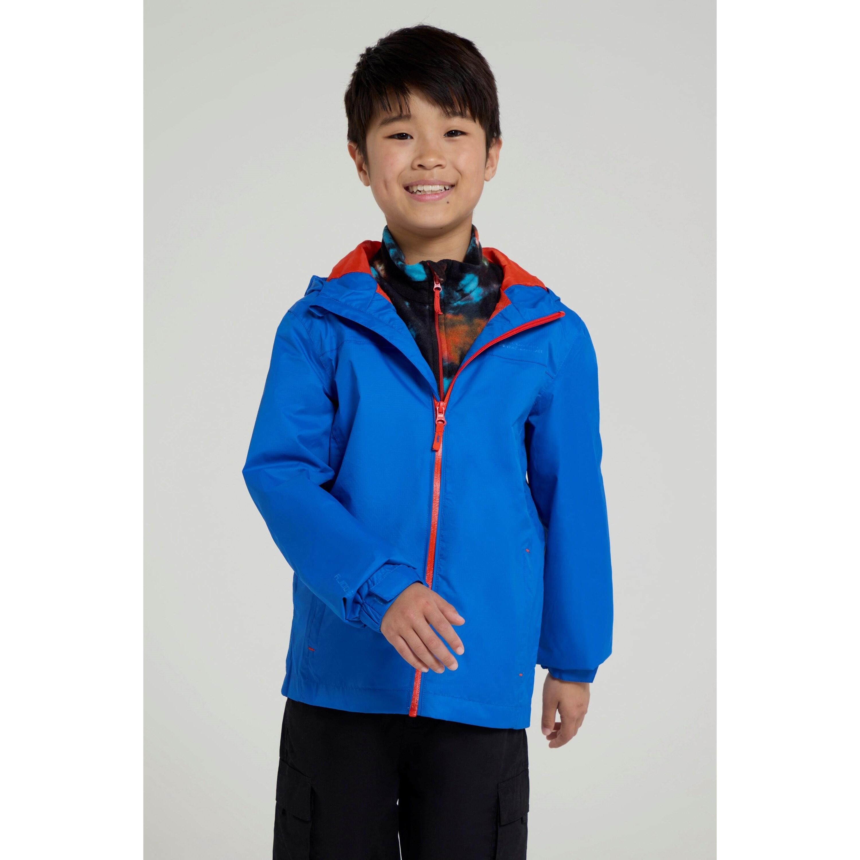 MOUNTAIN WAREHOUSE Giacca Impermeabile Catarinfrangente Bambini Mountain Warehouse Torrent Cobalto
