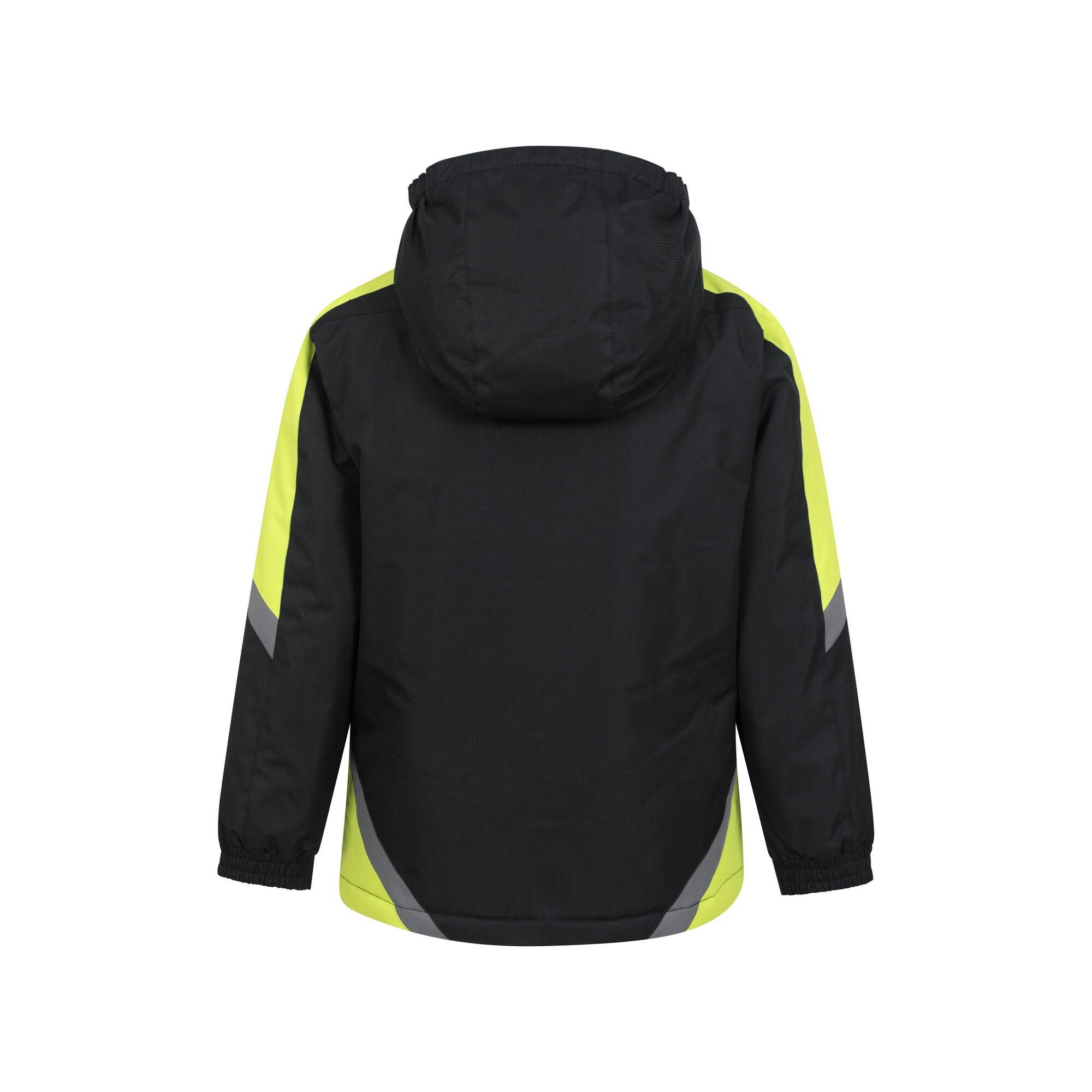 "Raptor" Skijacke für Kinder Pechschwarz 2/4