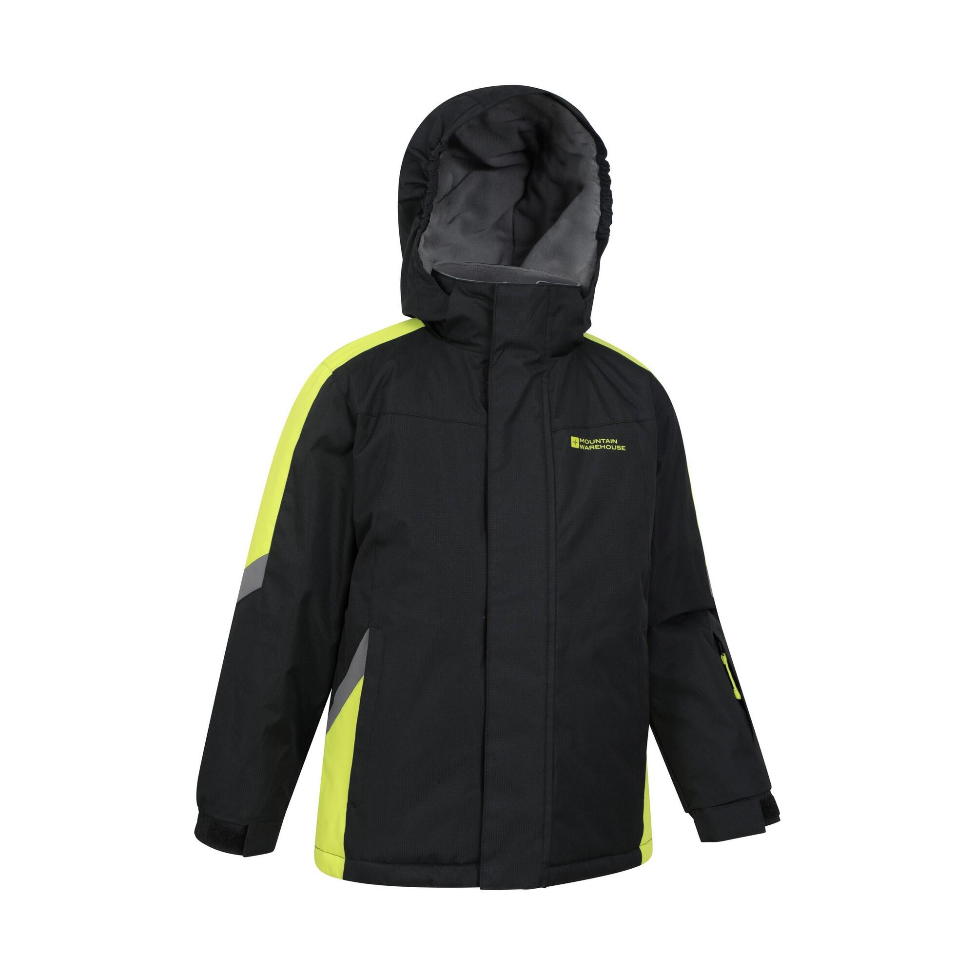 "Raptor" Skijacke für Kinder Pechschwarz 4/4