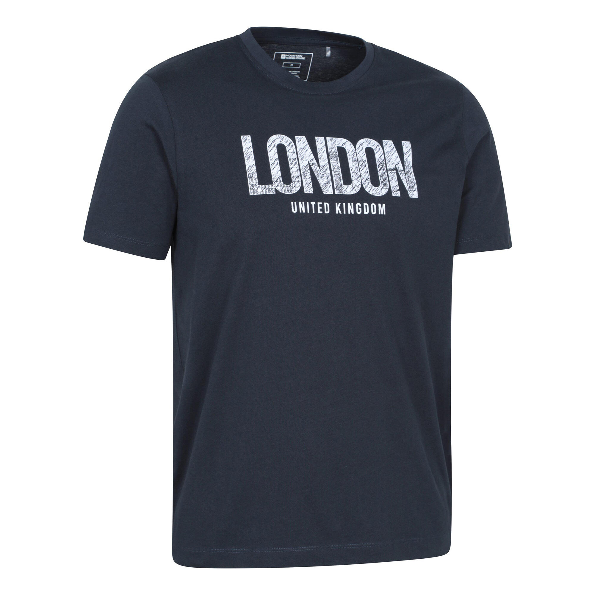 Tshirt Manches Courtes LONDON Homme (Bleu Marine) 3/4