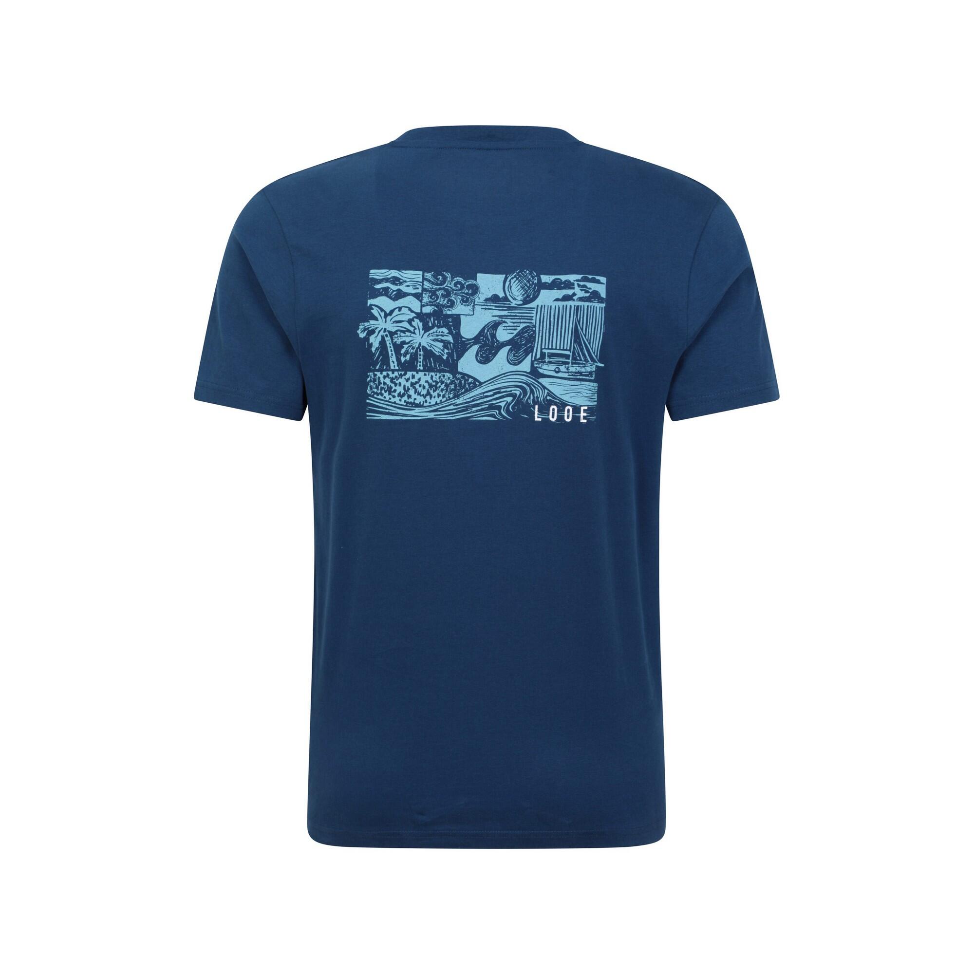 Maglietta Stampato Uomo Mountain Warehouse Looe Blu Navy 2/4