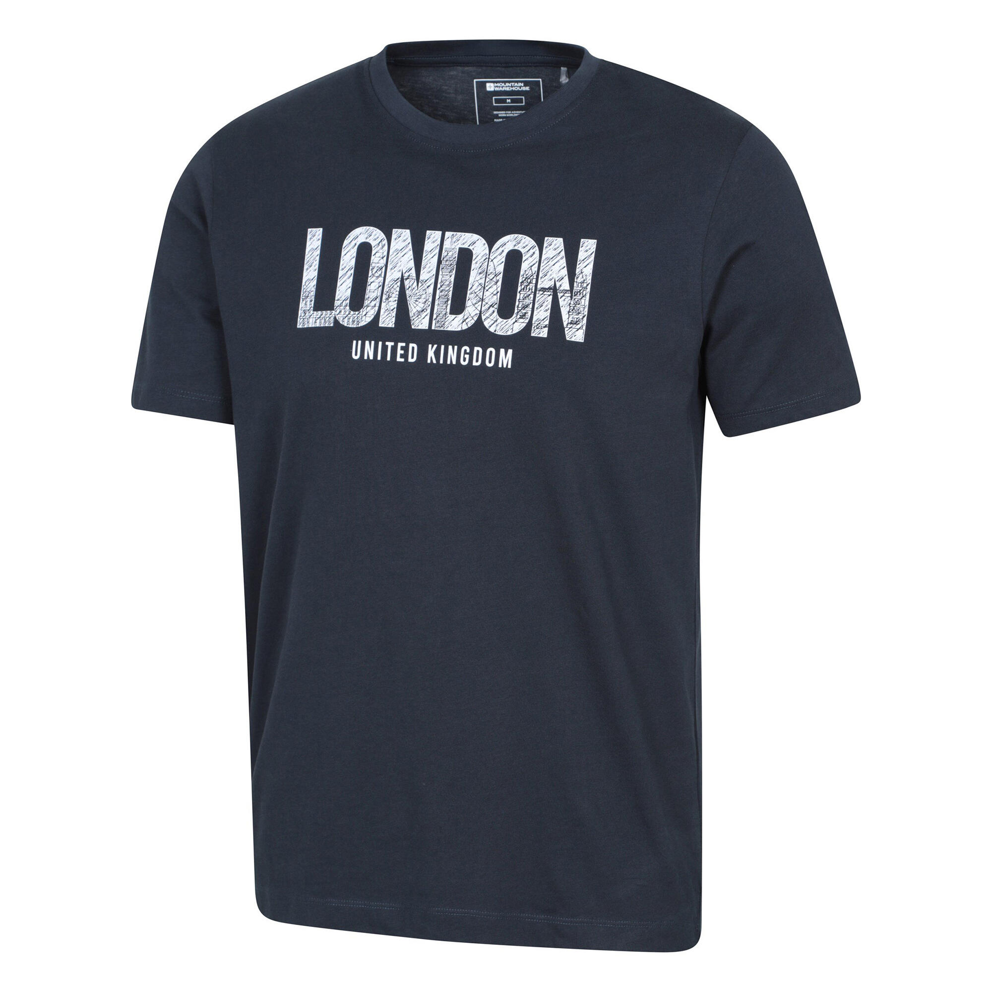 Tshirt Manches Courtes LONDON Homme (Bleu Marine) 4/4