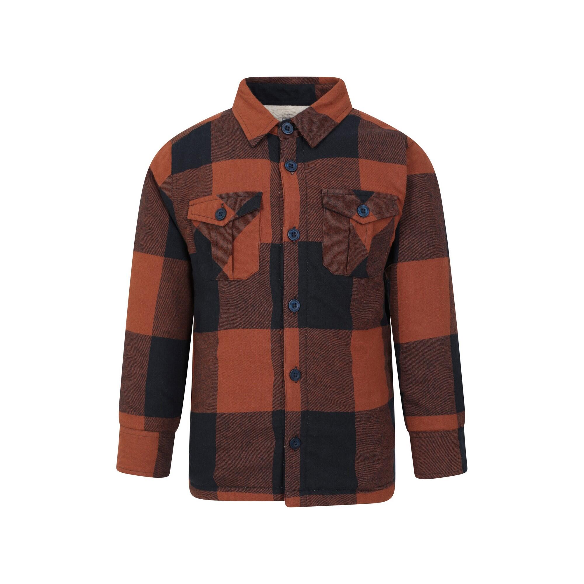 MOUNTAIN WAREHOUSE Childrens/Kids Jackson Shirt Jacket (Burnt Orange)
