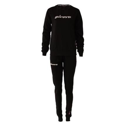 Givova Dames Trainingspak 104, fleece met pailletten, maat S