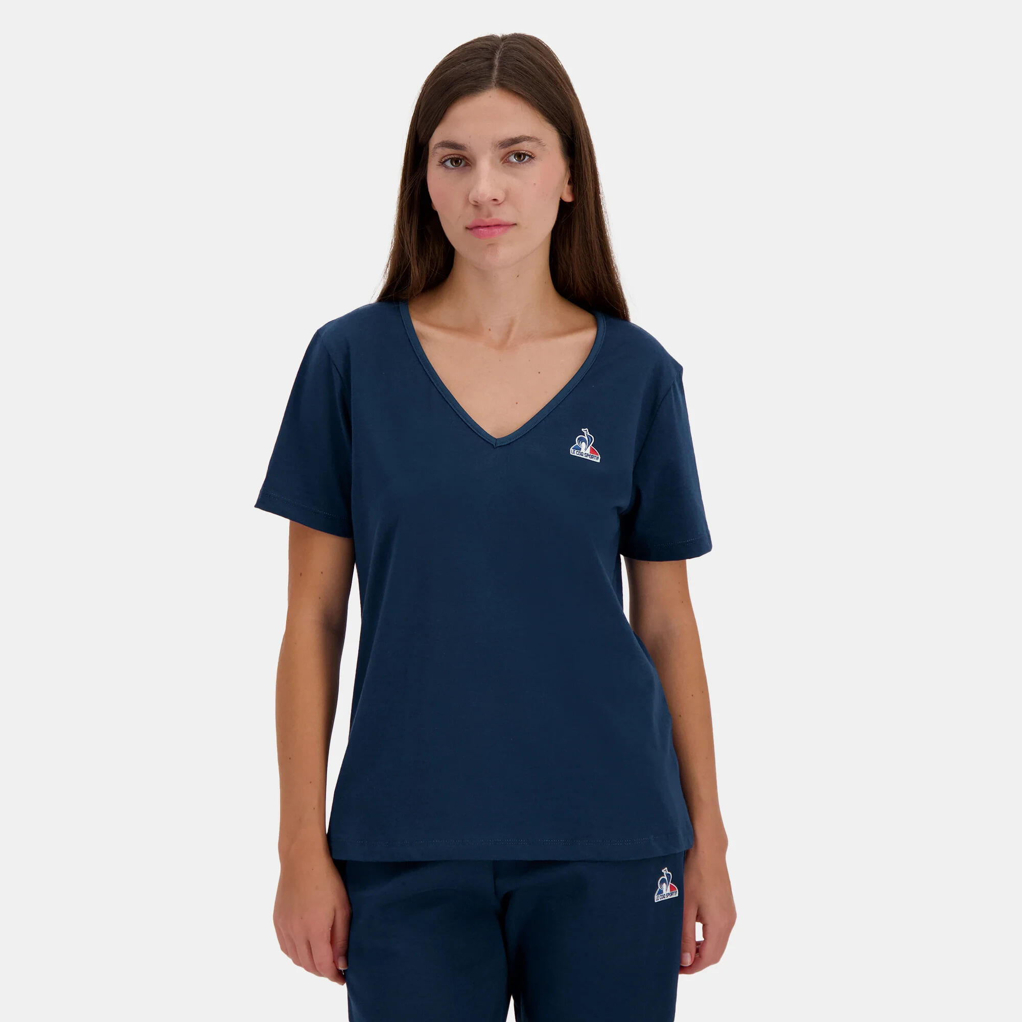 T-shirt col V femme Le Coq Sportif Essentiel N°1 3/6
