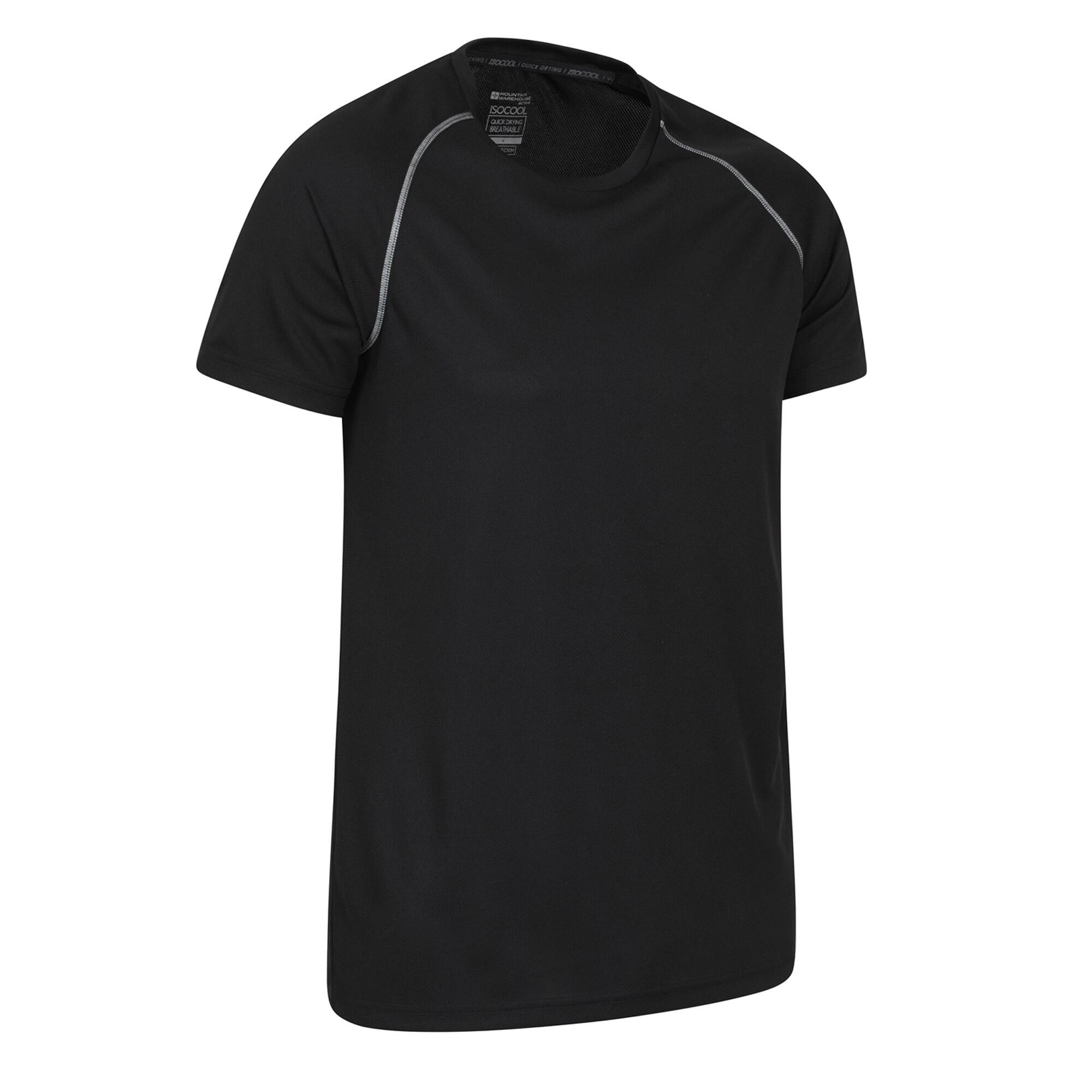 Mens Endurance Breathable TShirt (Black) 3/4