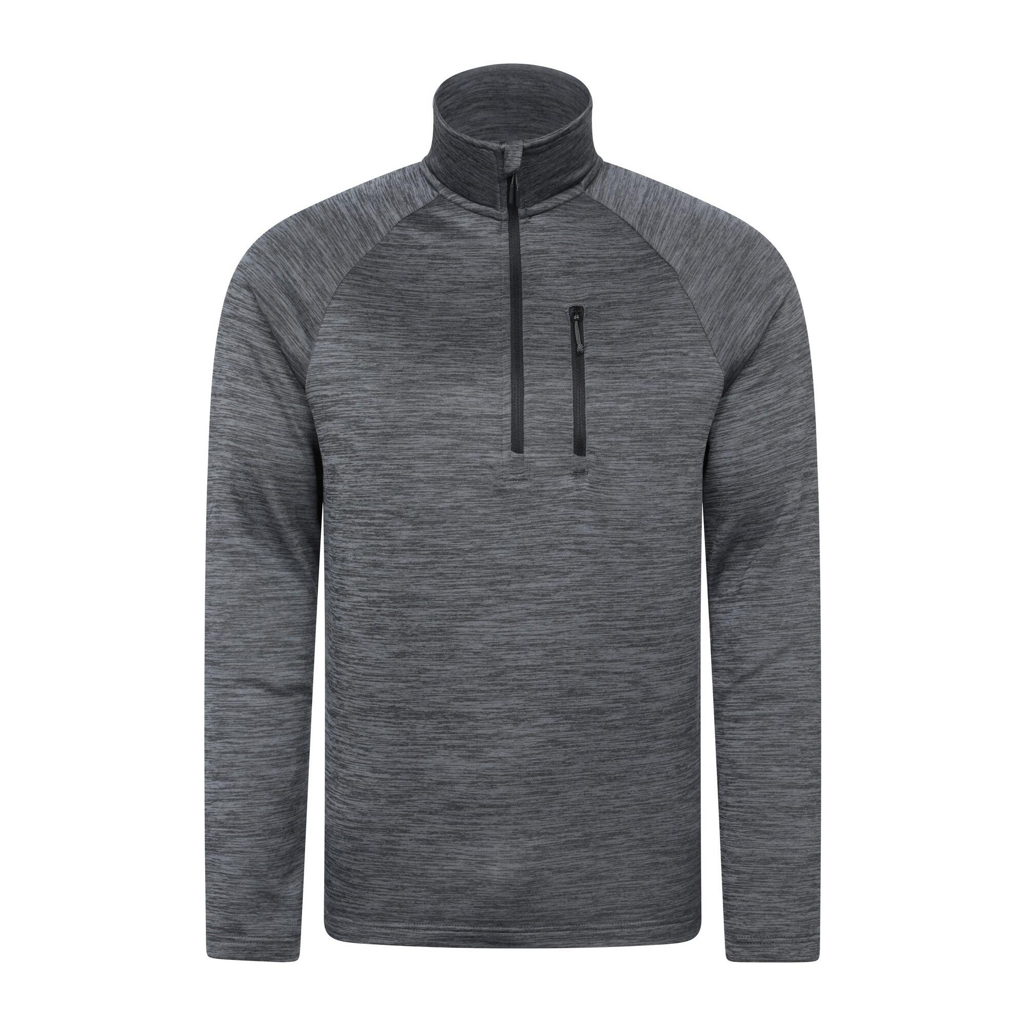 MOUNTAIN WAREHOUSE Mens Half Zip Midlayer (Grey)