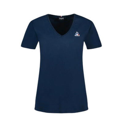 Dames-t-shirt met v-hals le coq sportif essentiel n°1