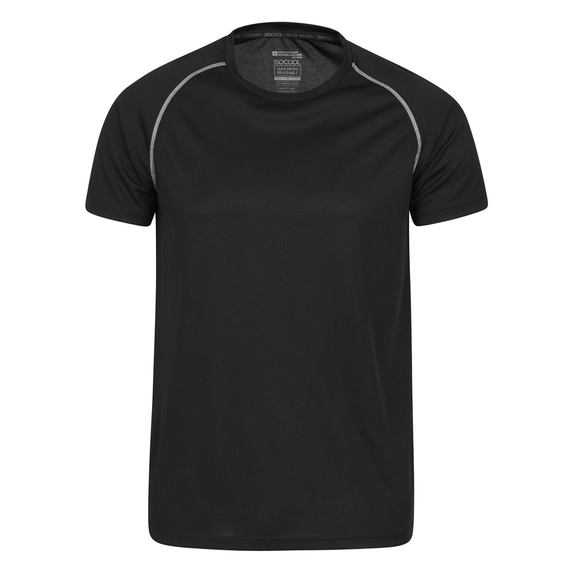 MOUNTAIN WAREHOUSE Mens Endurance Breathable TShirt (Black)