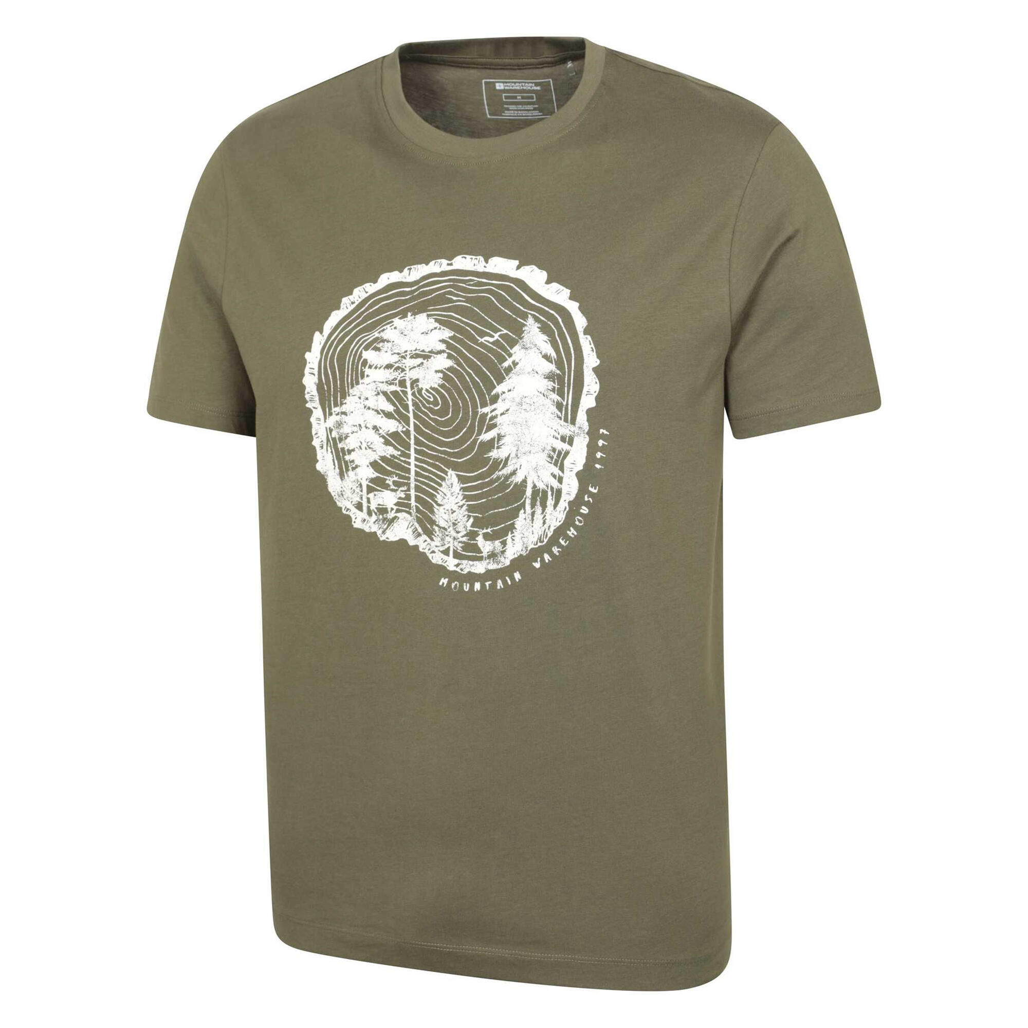 Mens Off The Beaten Track TShirt (Khaki Green) 4/4