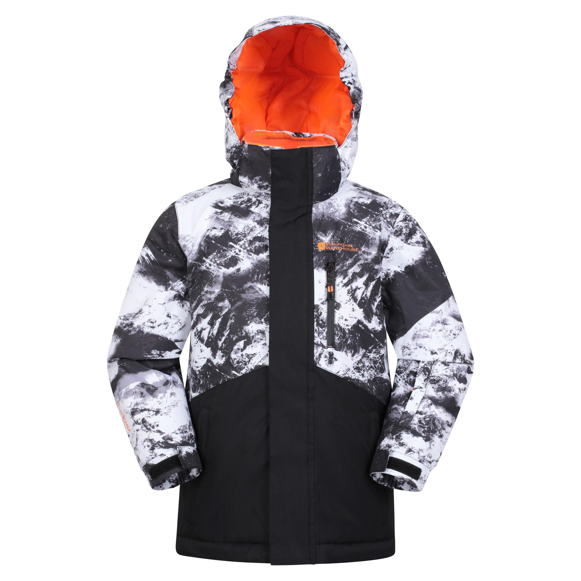 MOUNTAIN WAREHOUSE Childrens/Kids Himalayan Abstract Ski Jacket (Dark Grey)