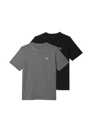 2 er Pack Puma Ess Logo Tee Multipack M T-Shirt Herren Rundhals 692313 04
