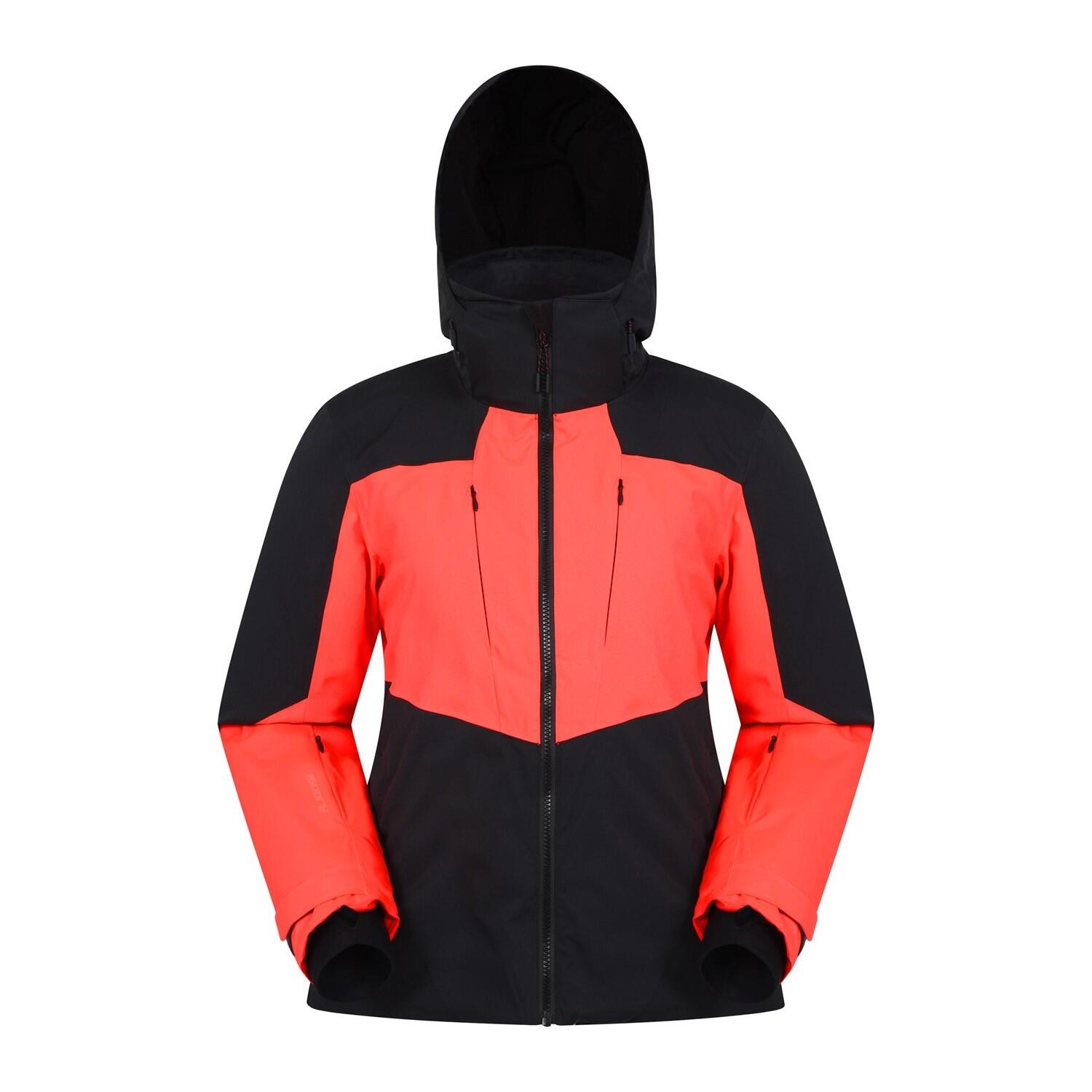 MOUNTAIN WAREHOUSE Womens/Ladies Altitude Extreme RECCO Ski Jacket (Navy Blue/Red Orange)