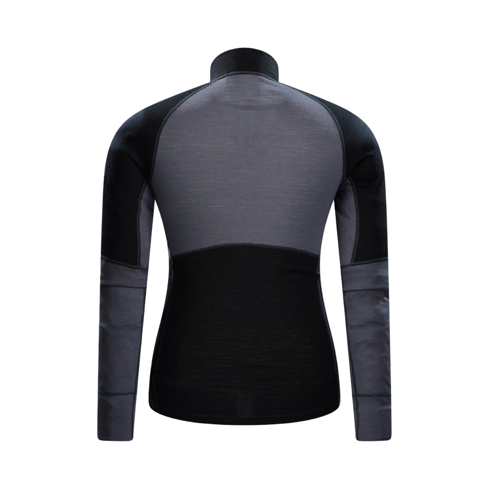 "Ultra" Base Layer Oberteil Reißverschluss für Herren Schwarz 2/3