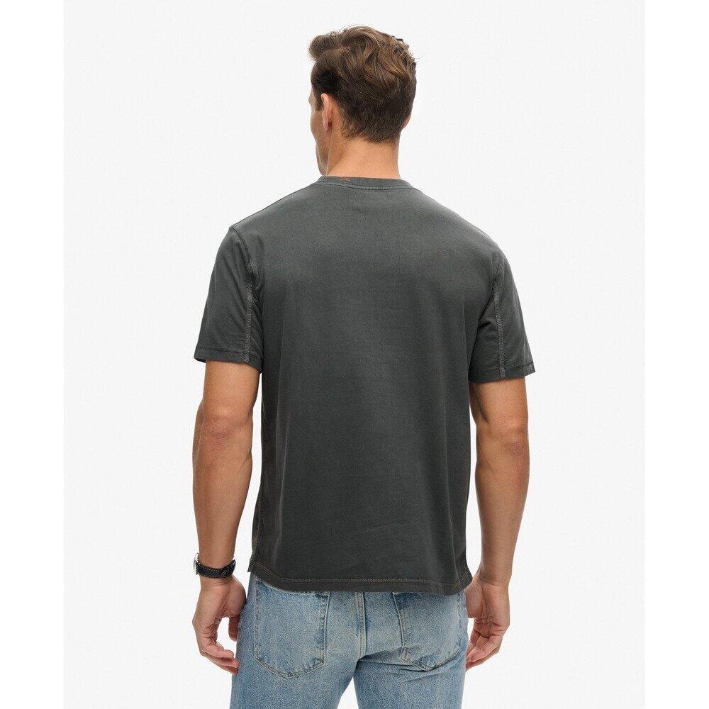T-Shirt mit Tasche und kontrastierenden Nähten 3/3