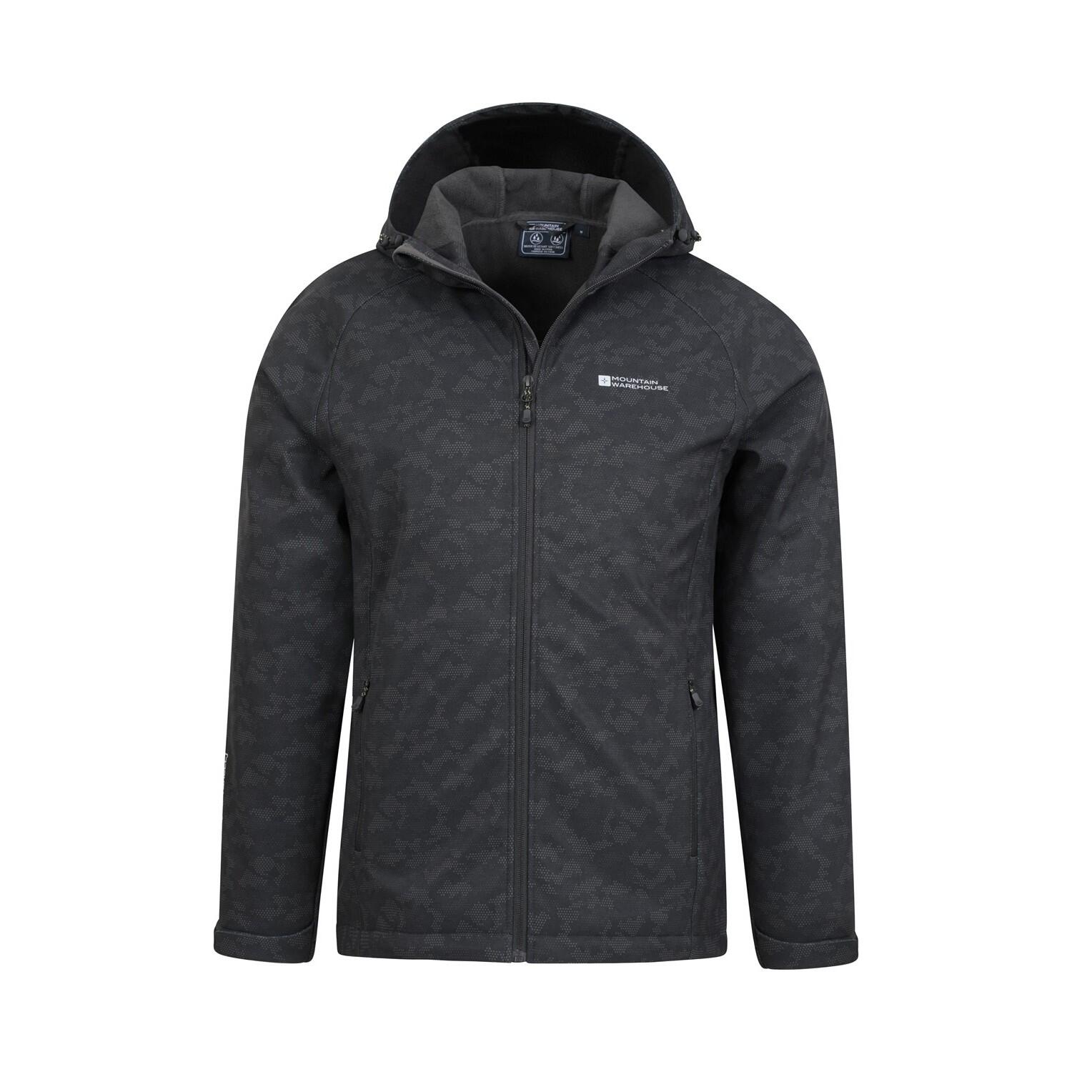 Giacca Soft Shell Idrorepellente Uomo Mountain Warehouse Exodus Nero 4/4