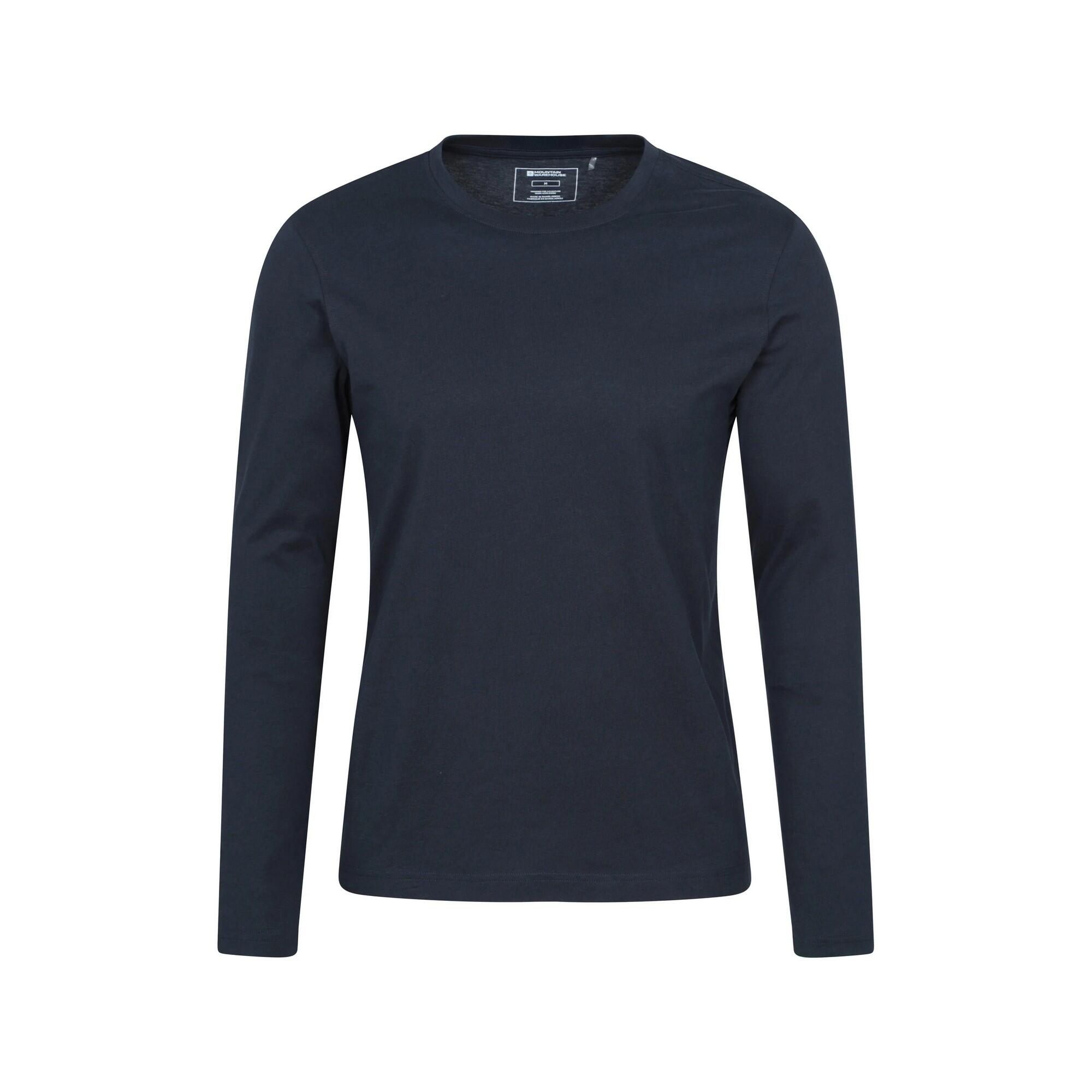 MOUNTAIN WAREHOUSE Mens Flint Crew Neck LongSleeved TShirt (Navy)