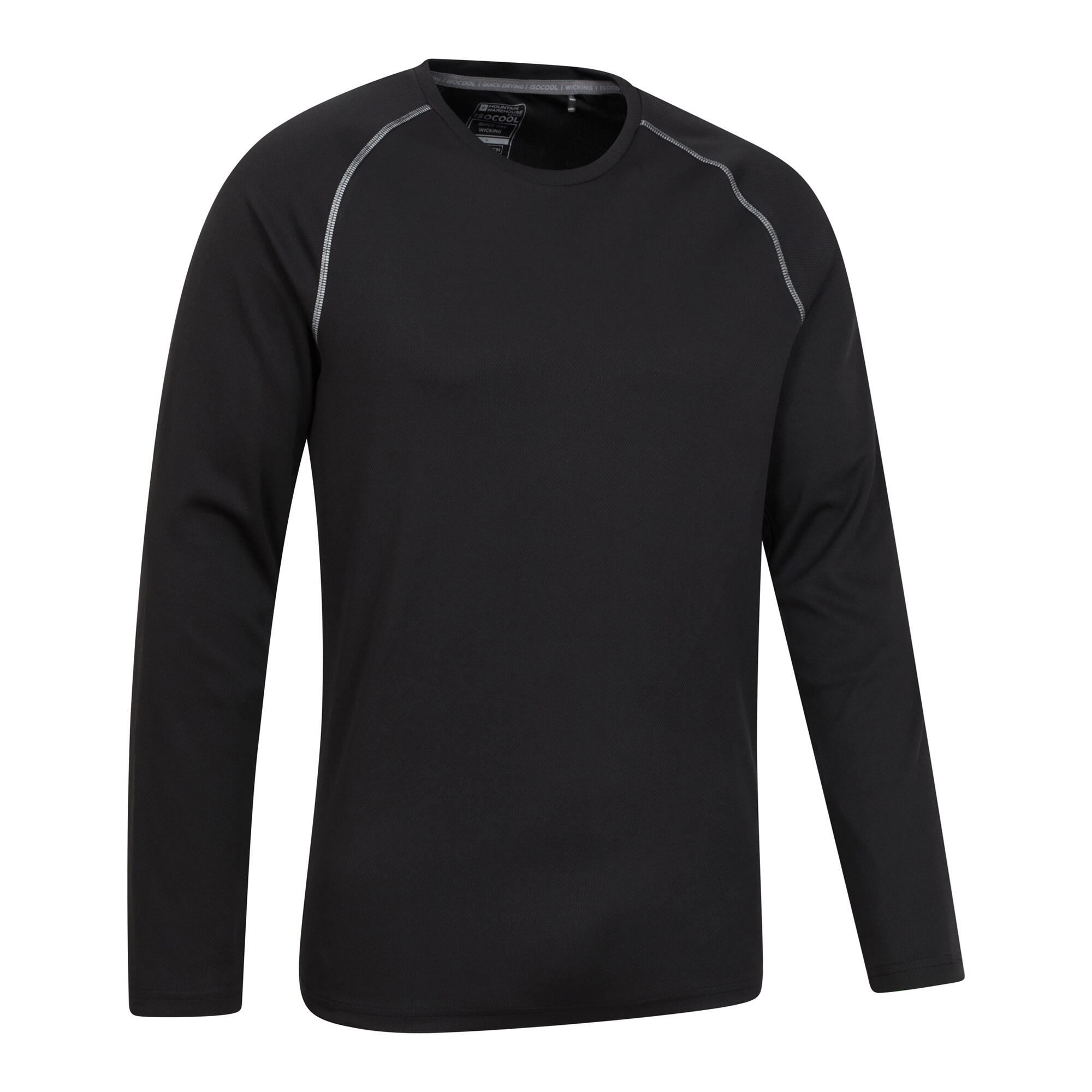 Maglietta Manica Lunga Uomo Mountain Warehouse Endurance Nero Corvino 2/4