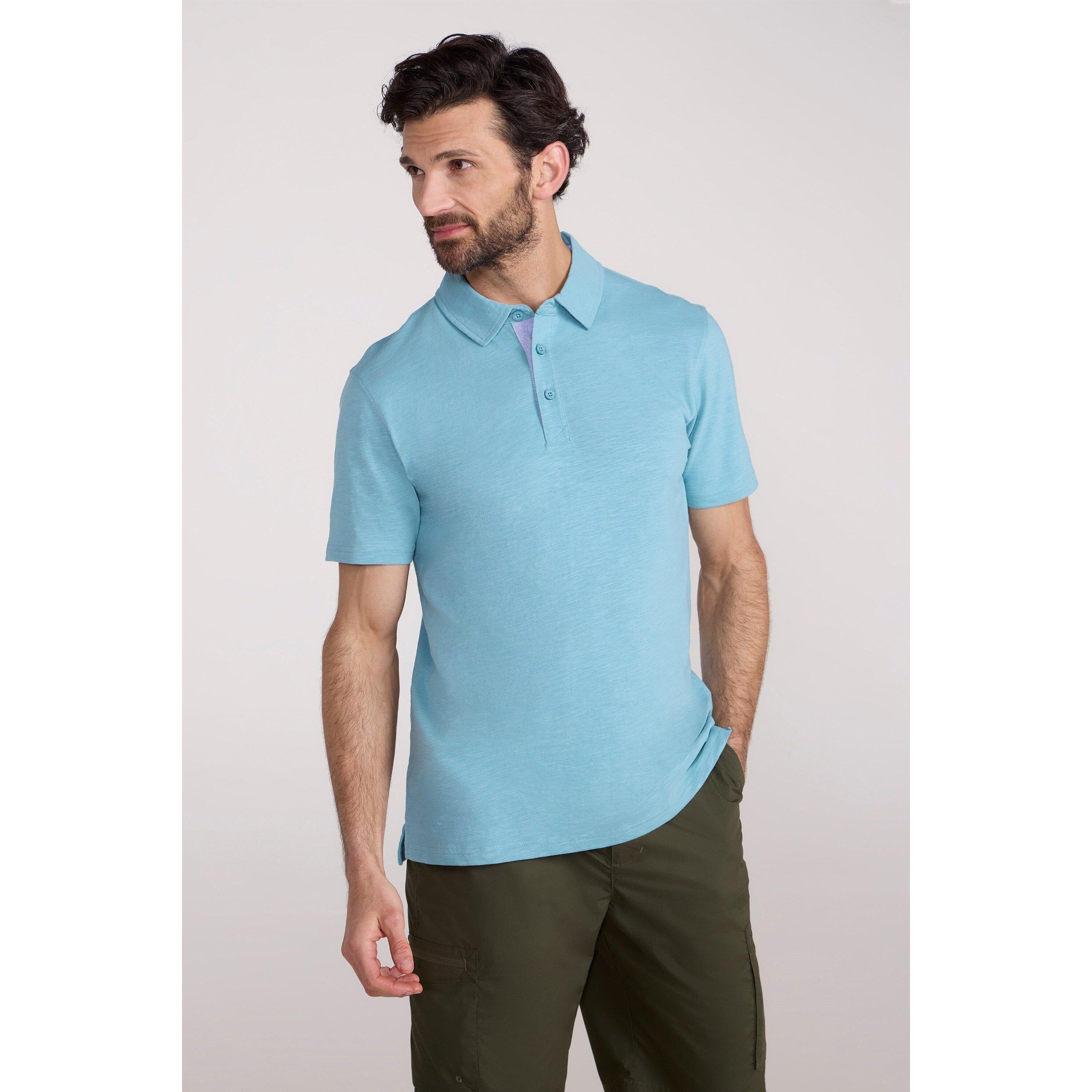 MOUNTAIN WAREHOUSE Maglietta Polo Uomo Mountain Warehouse Hasst II Turchese