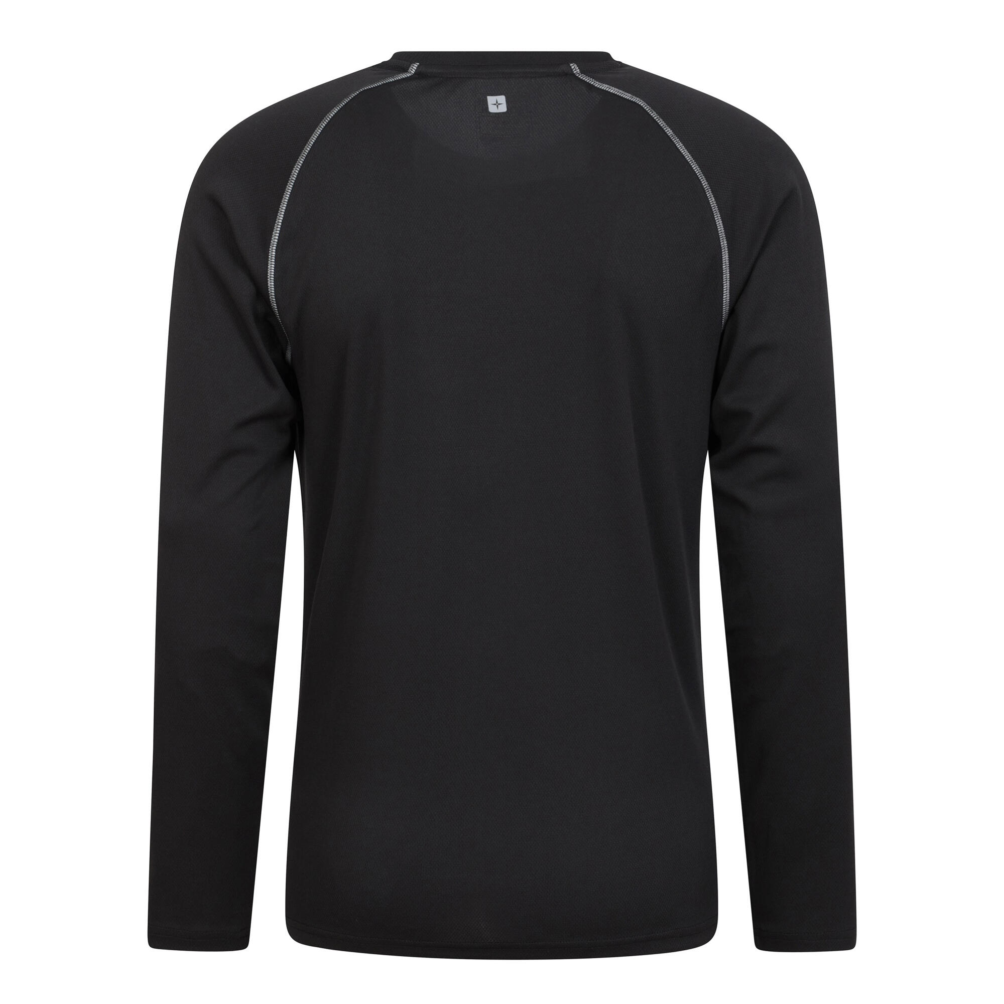 MOUNTAIN WAREHOUSE Mens Endurance LongSleeved TShirt (Jet Black)