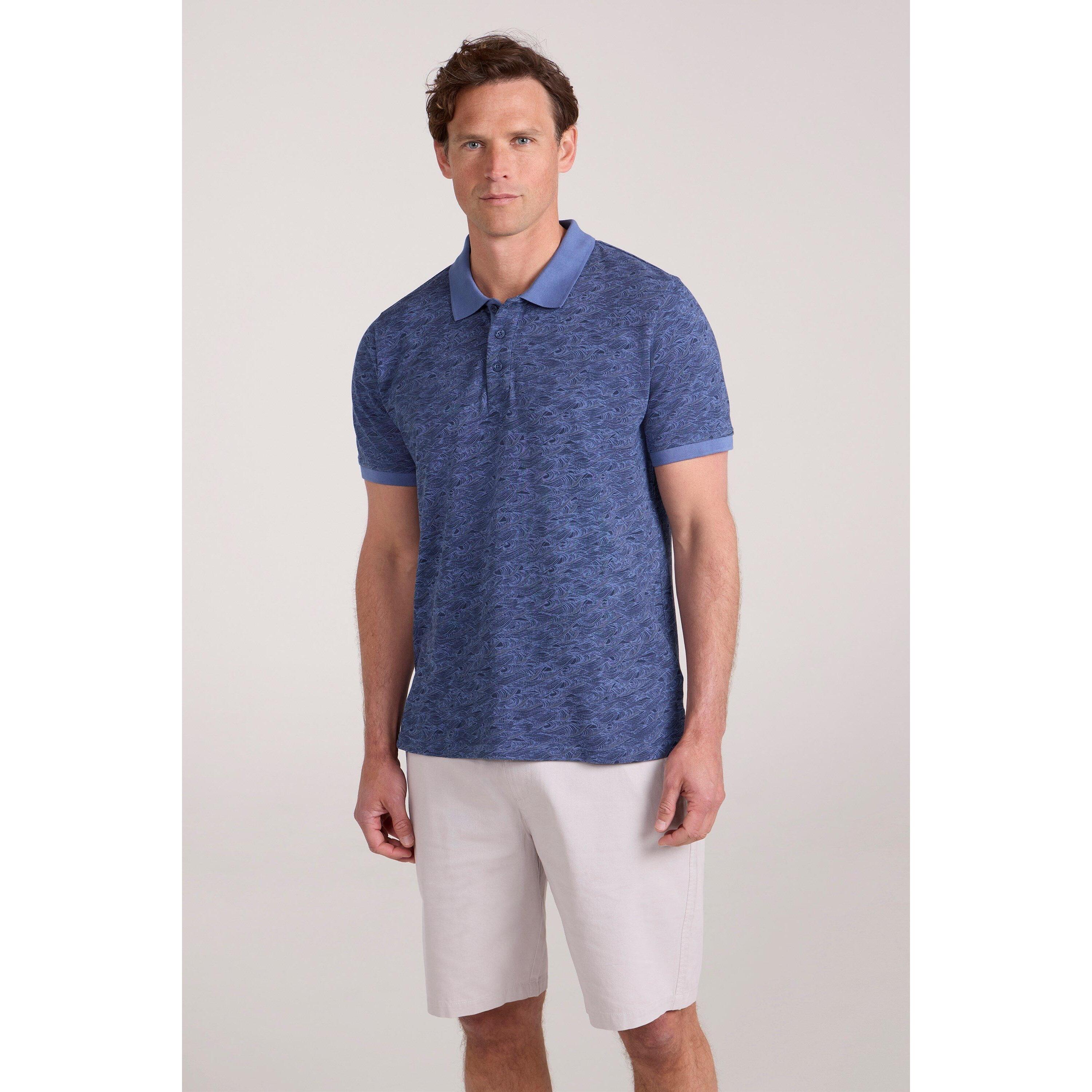 MOUNTAIN WAREHOUSE Maglietta Polo Struttura Uomo Mountain Warehouse Dawnay Blu Mais