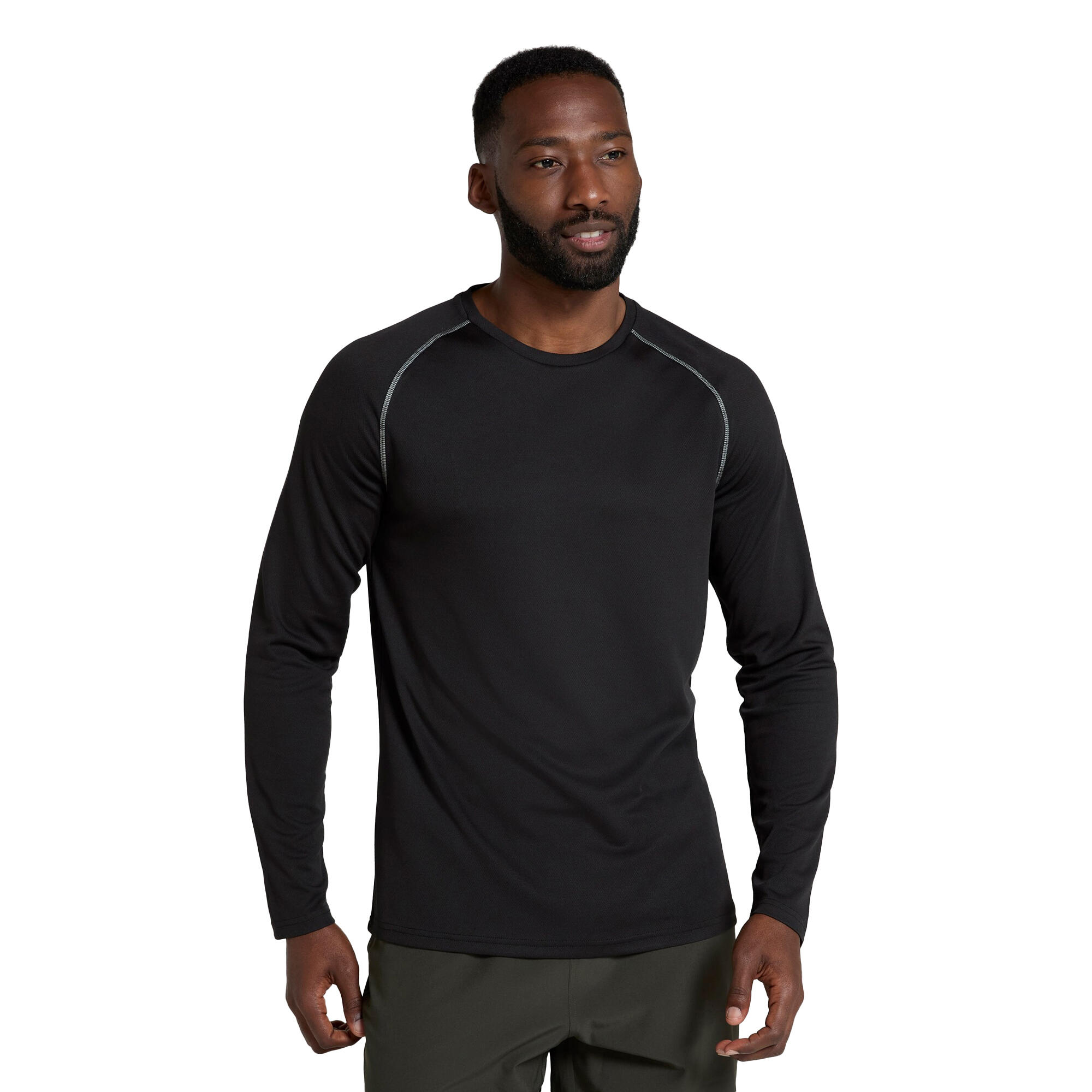 Maglietta Manica Lunga Uomo Mountain Warehouse Endurance Nero Corvino 4/4