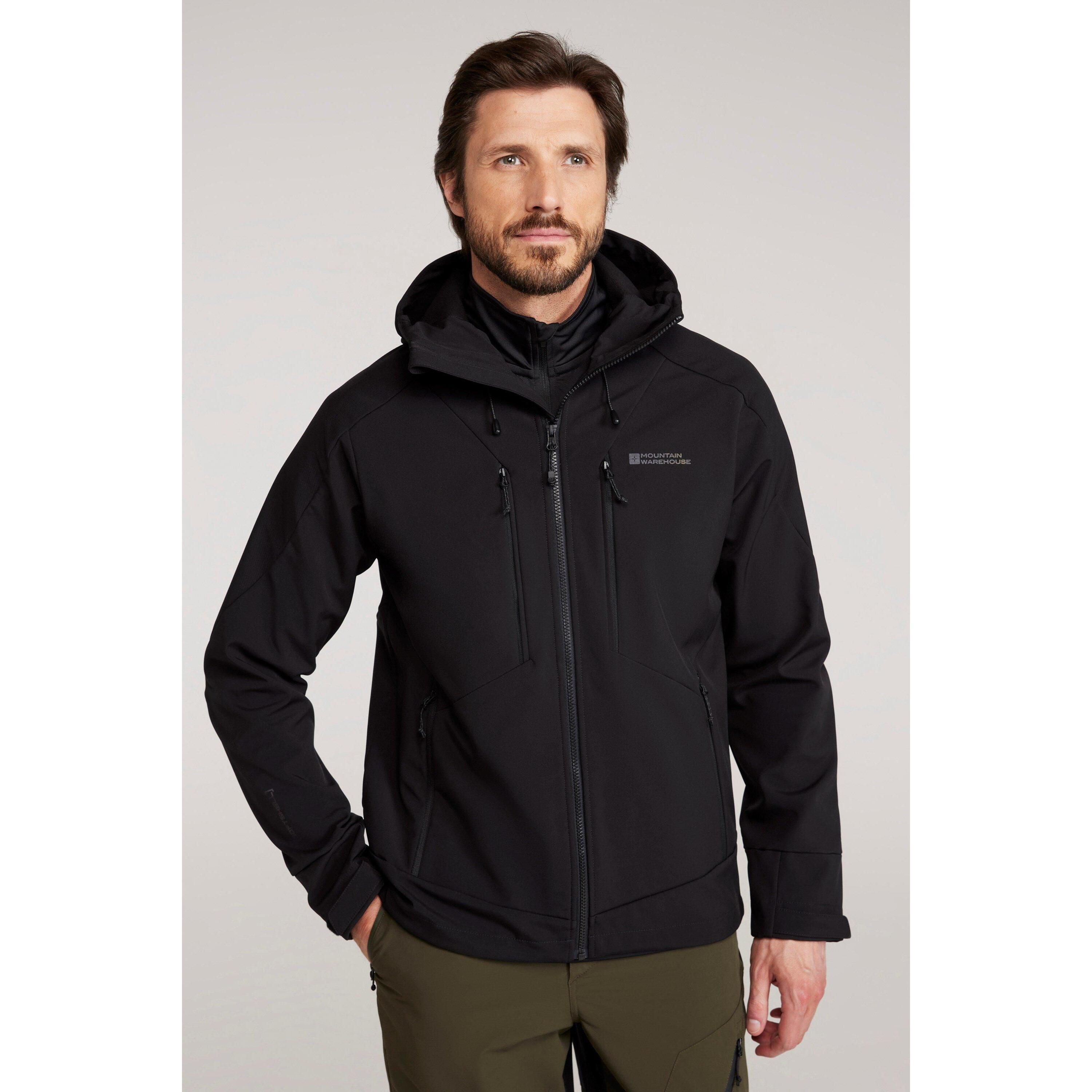 MOUNTAIN WAREHOUSE Giacca Soft Shell Uomo Mountain Warehouse Radius Nero
