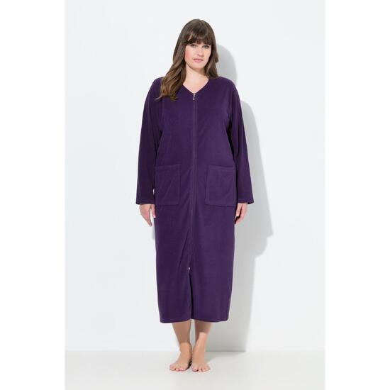 Damskie Szlafrok dwukierunkowy zamek błyskawiczny frotte miękki w dotyku