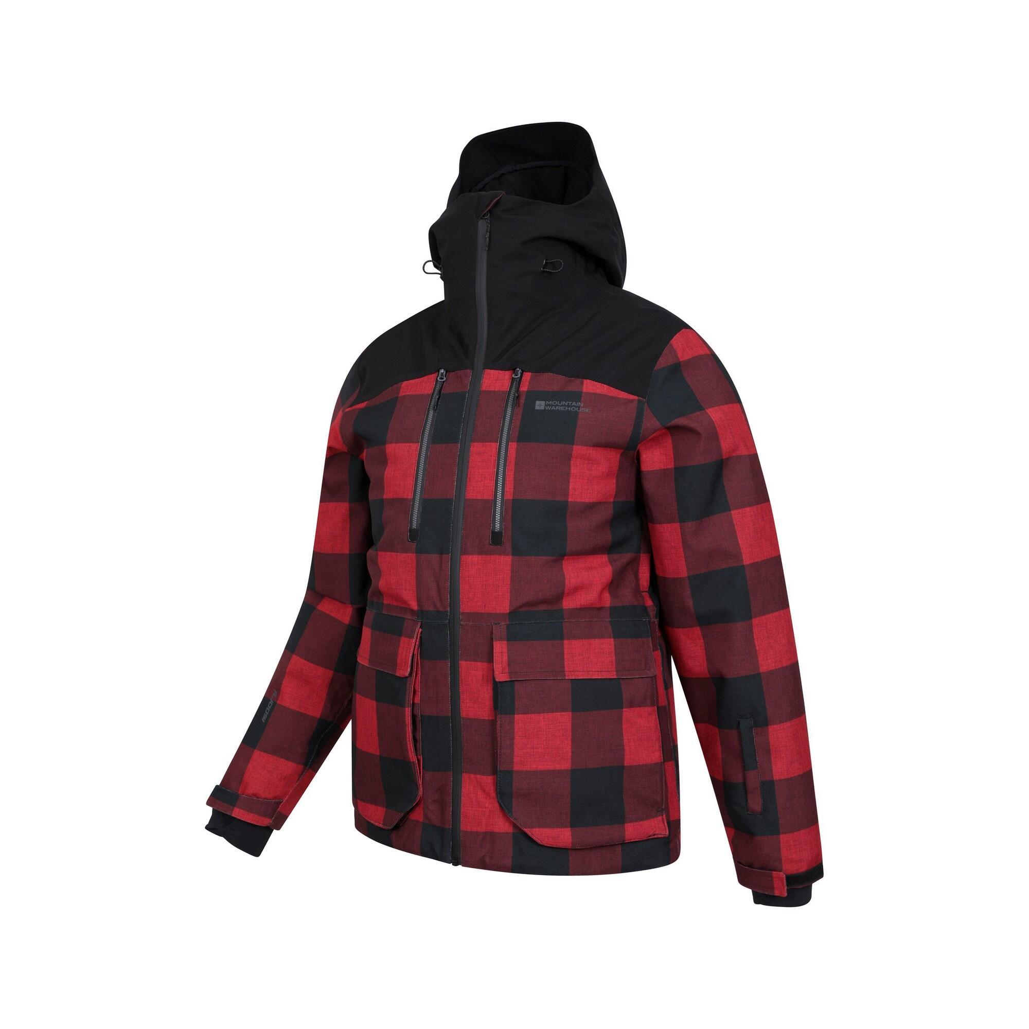 "Drayton" Skijacke für Herren Rot/Schwarz 3/4