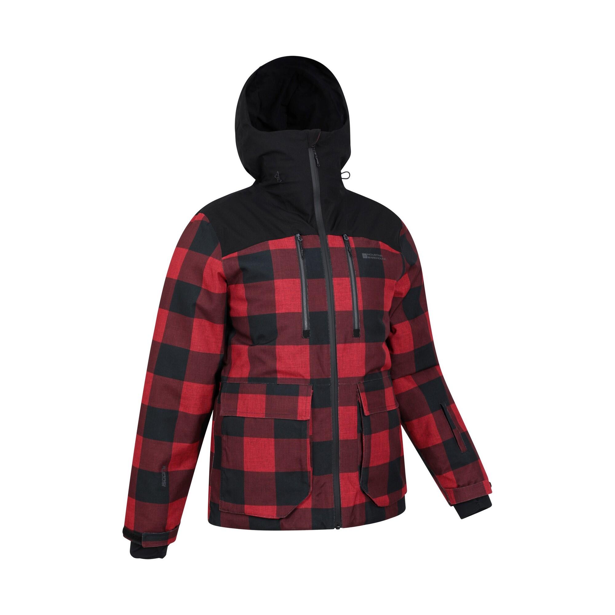 "Drayton" Skijacke für Herren Rot/Schwarz 4/4
