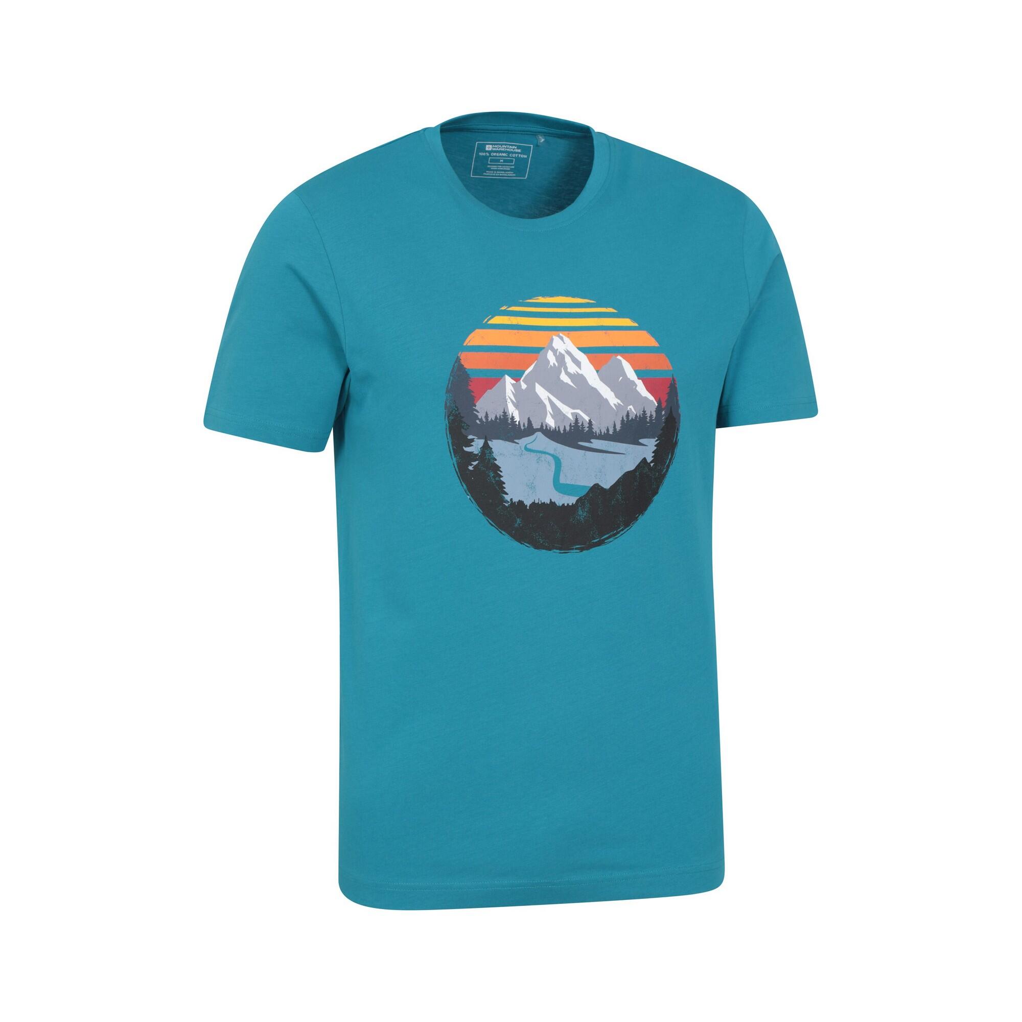 Tshirt TAKE A HIKE Homme (Bleu Pétrole) 3/4