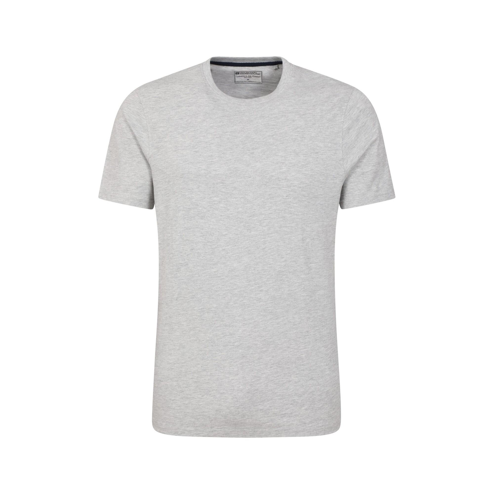 MOUNTAIN WAREHOUSE Mens Flint Crew Neck TShirt (Grey)