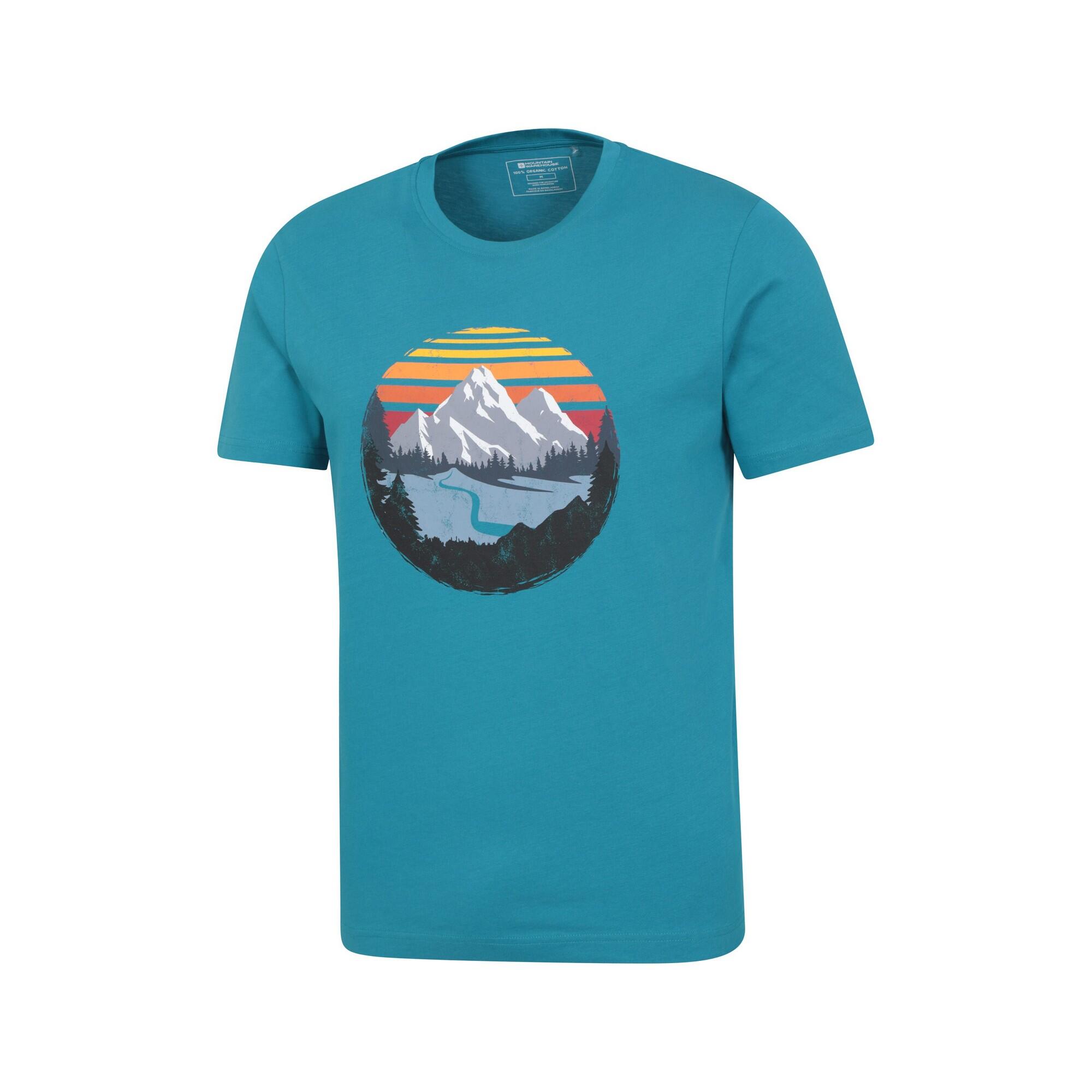 Tshirt TAKE A HIKE Homme (Bleu Pétrole) 4/4