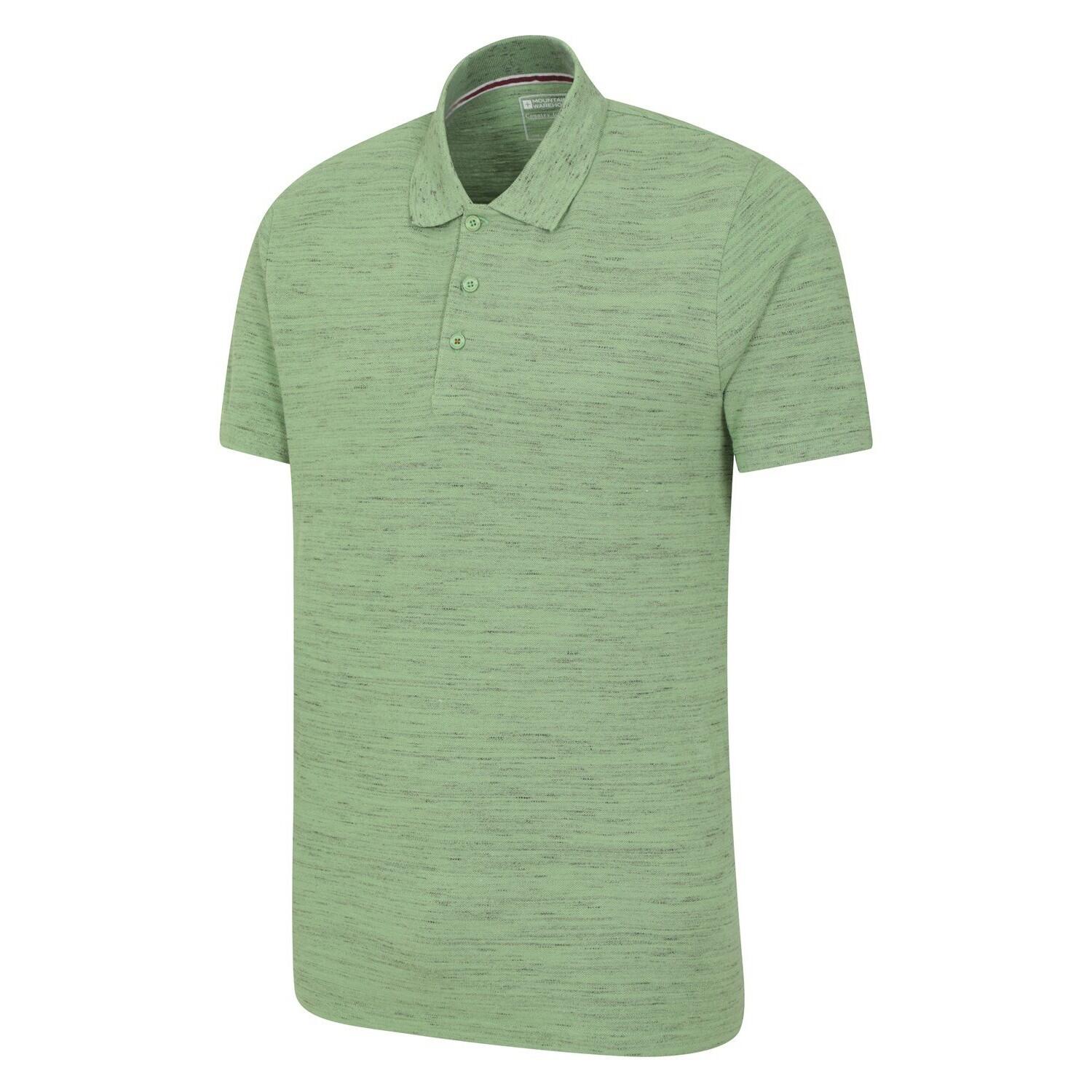 Mens Dawnay Textured Pique Polo Shirt (Green) 2/4