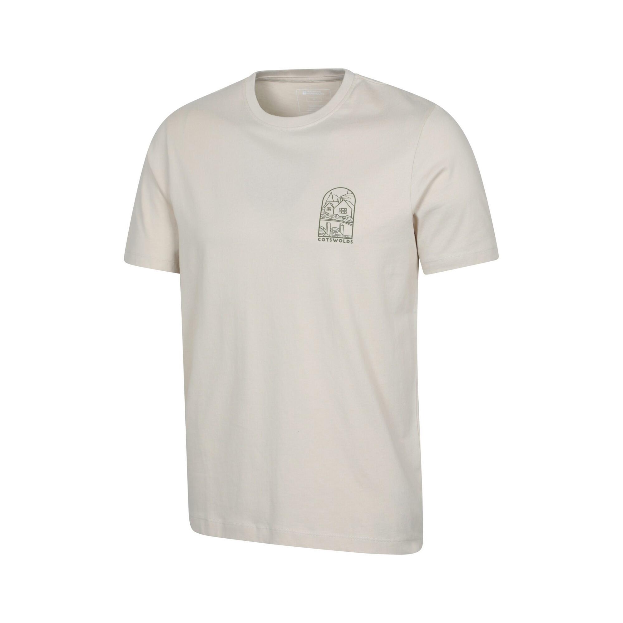 Tshirt Manches Courtes COTSWOLD Homme (Blanc Cassé) 4/4
